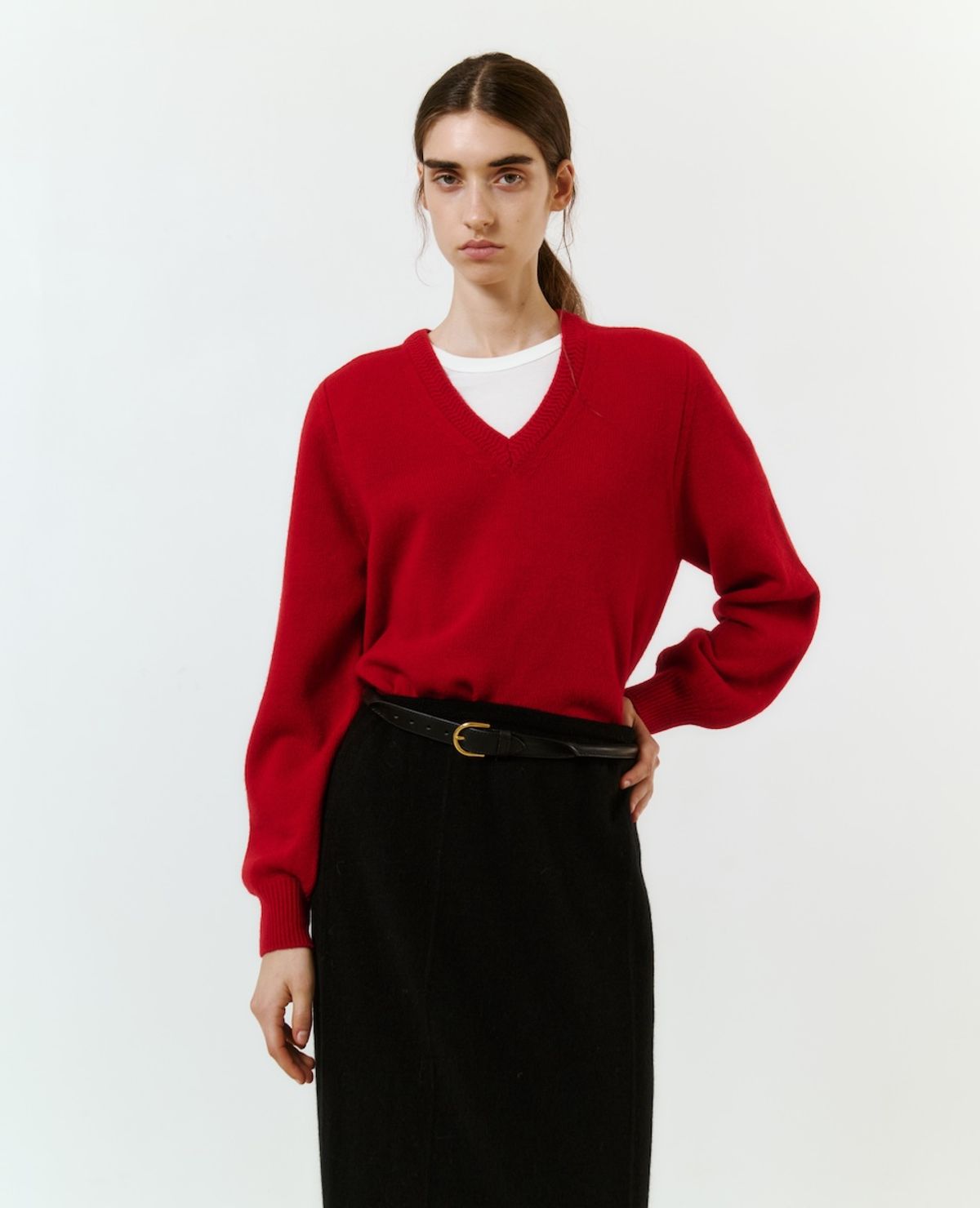 매기(MAGGIE) Signature V-neck Pullover (5color)