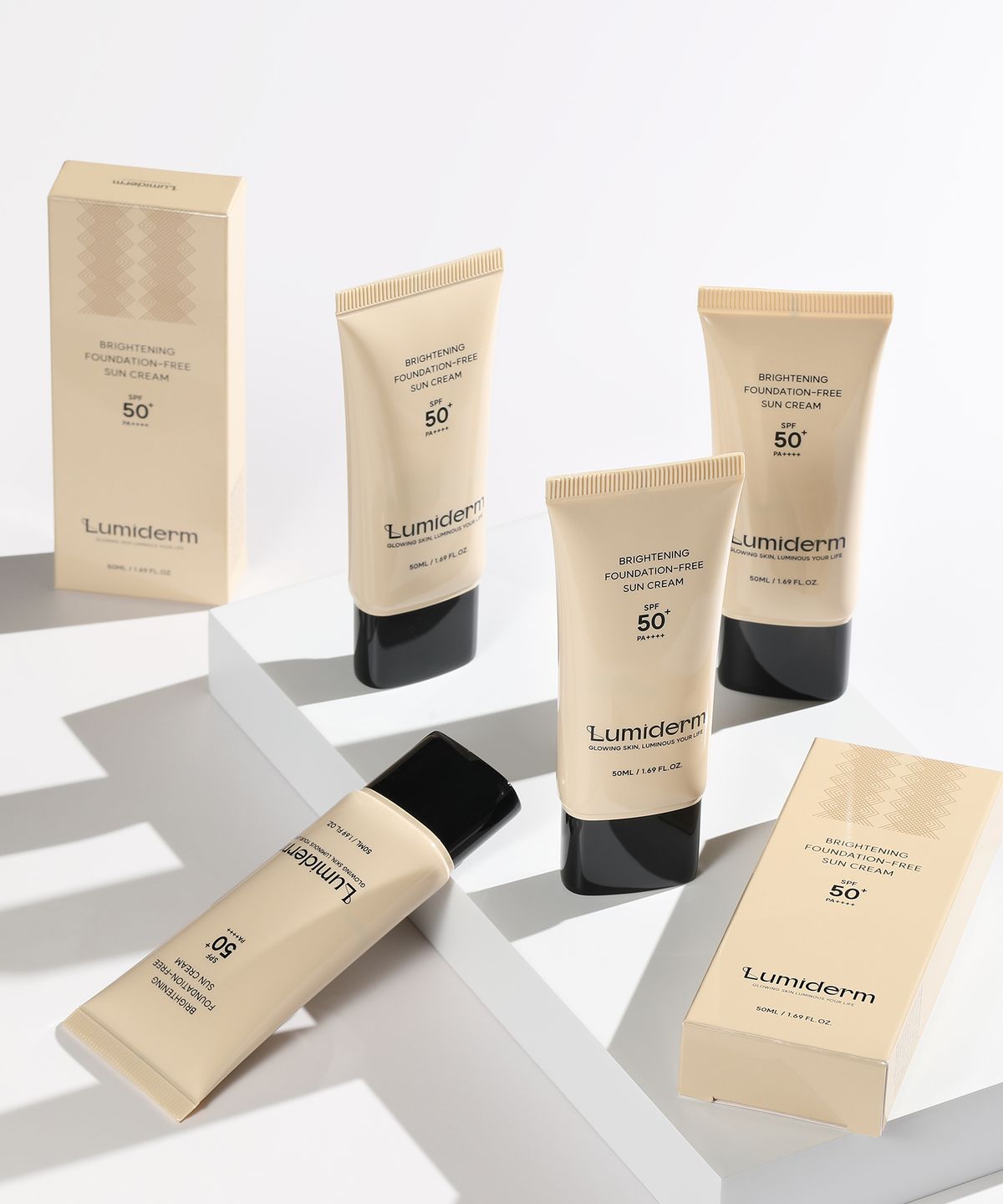 루미덤(LUMIDERM) 브라이트닝 파데프리 선크림 50ml SPF50+ PA++++ 3개