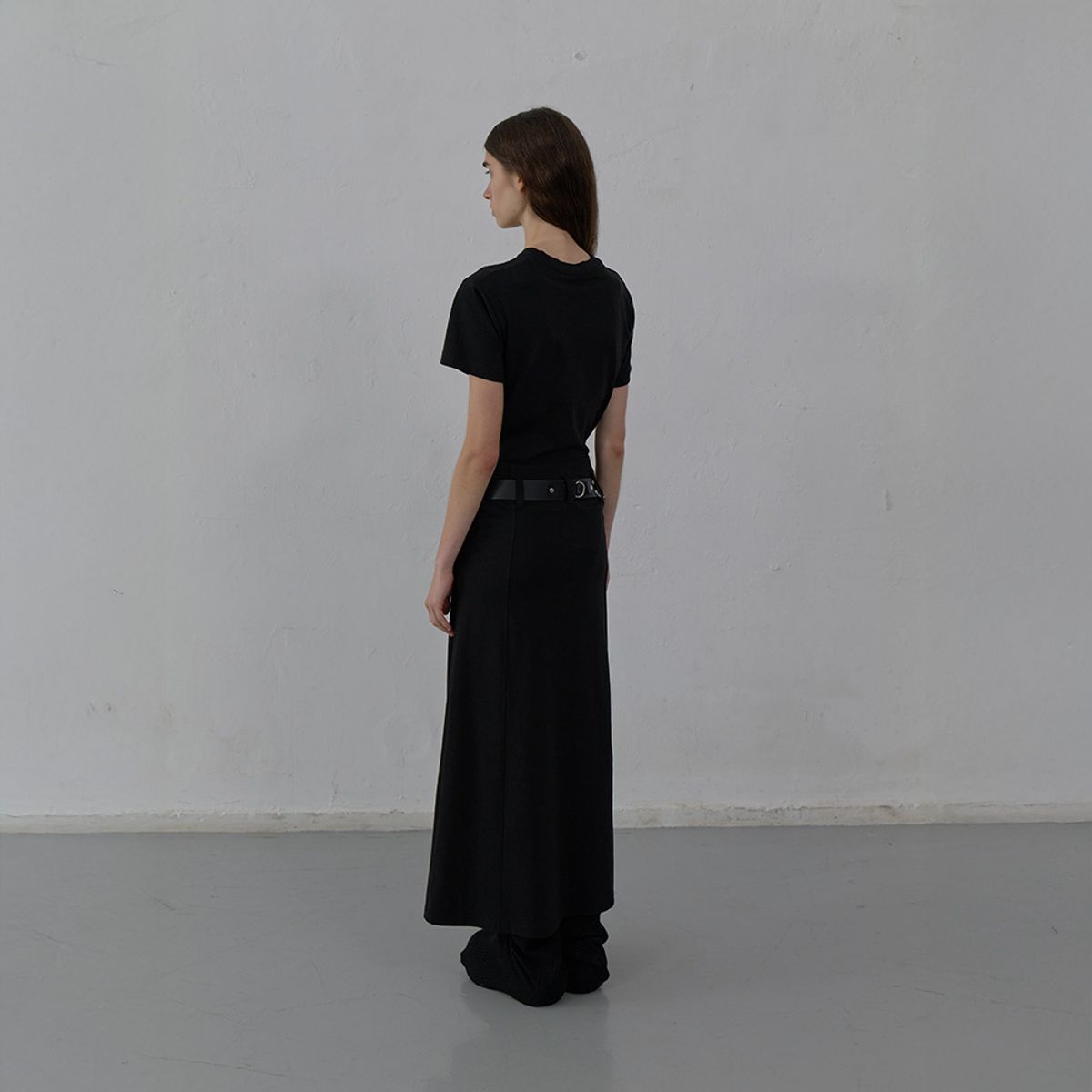 엘씨디씨티엠(LCDC™) TIED WAIST DRESS (BLACK)