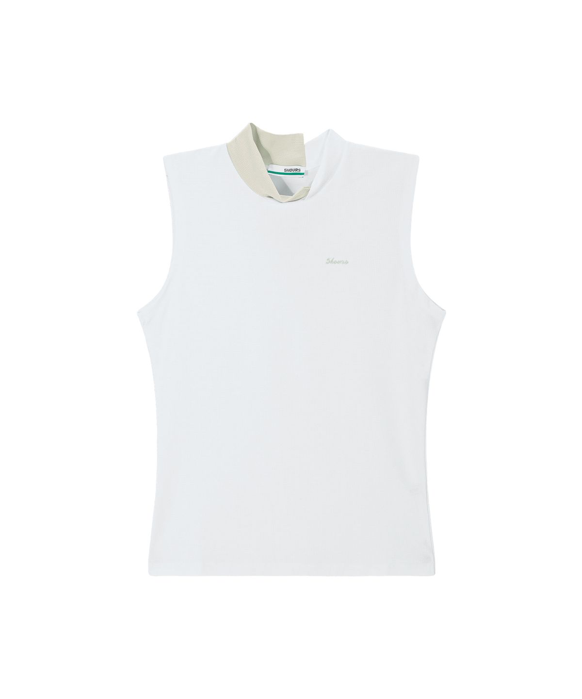파이브아워스(5HOURS) AIRY MESH MOCK TOP _ WHITE