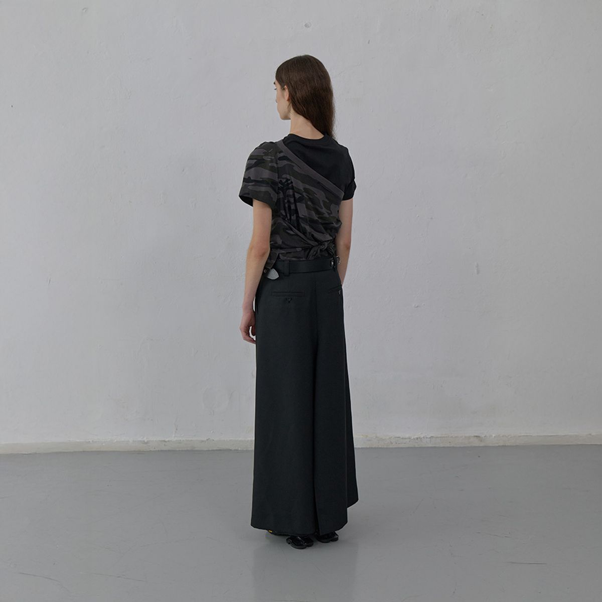 엘씨디씨티엠(LCDC™) TAILORED LONG SKIRT (BLACK)
