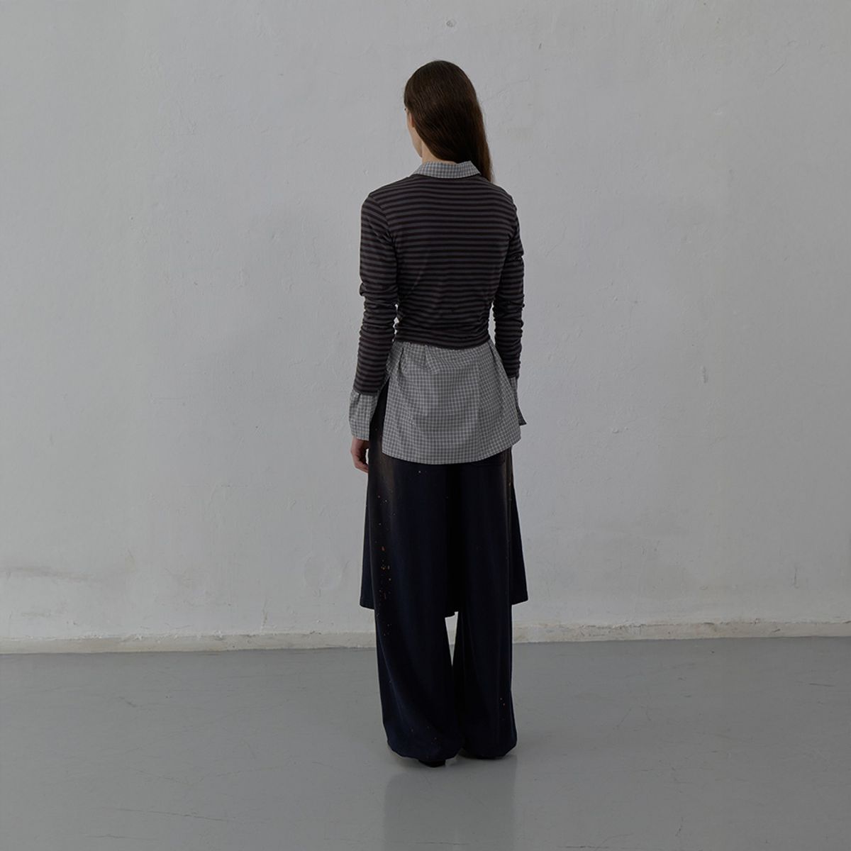 엘씨디씨티엠(LCDC™) LAYERED DETAIL JERSEY PANTS (NAVY)