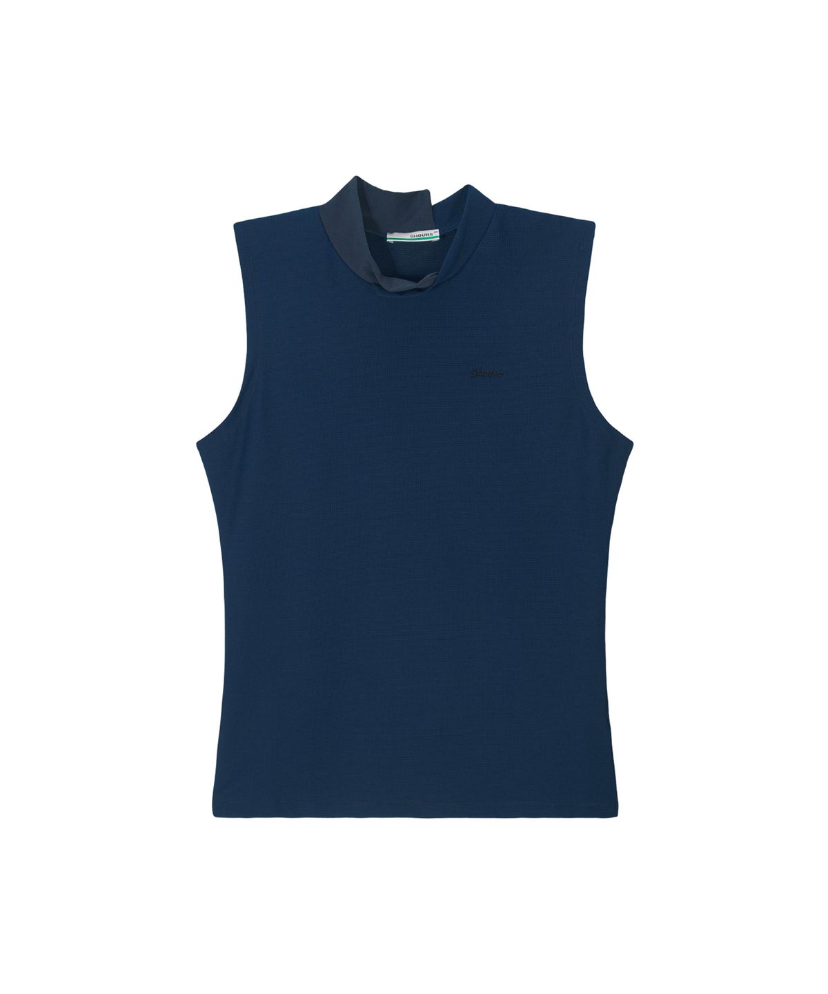 파이브아워스(5HOURS) AIRY MESH MOCK TOP _ NAVY