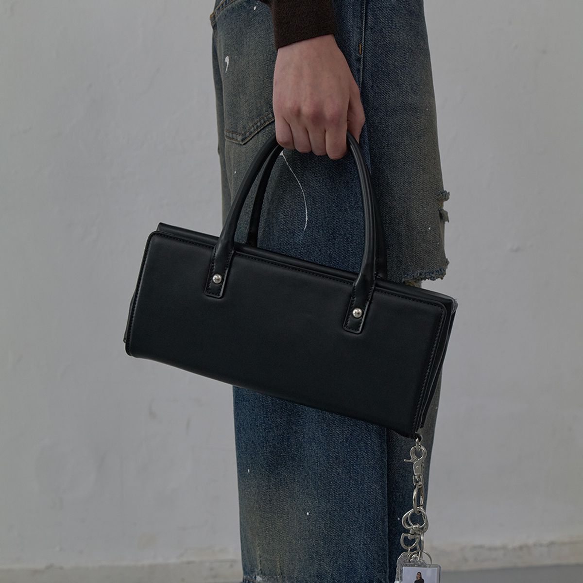 엘씨디씨티엠(LCDC™) TWO-WAY SQUARE BAG (BLACK)