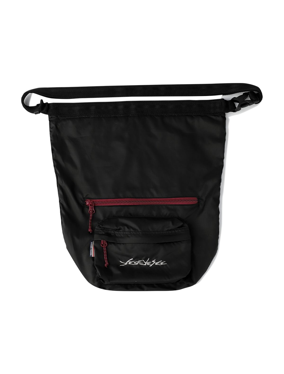 예스아이씨(YESEYESEE) Y.E.S Roll Top Cross Bag Black