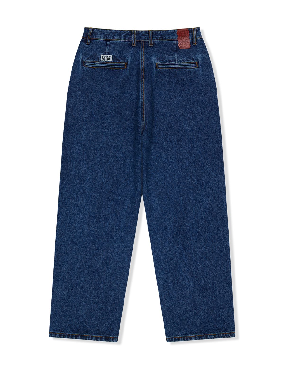 예스아이씨(YESEYESEE) Two Tucked Denim Pants Indigo