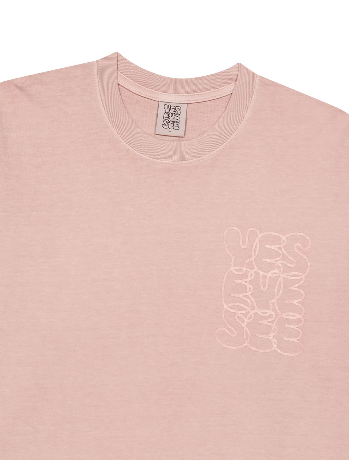 예스아이씨(YESEYESEE) C-Logo Pigment L/S Pink