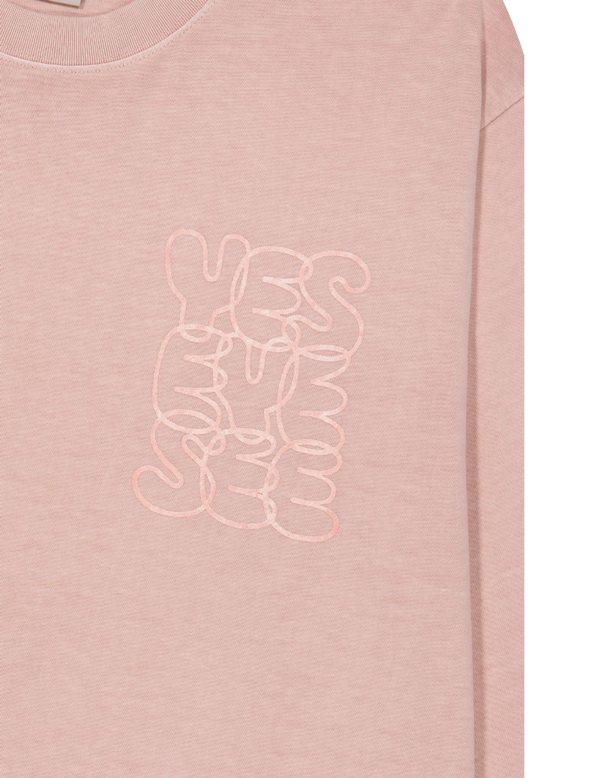 예스아이씨(YESEYESEE) C-Logo Pigment L/S Pink