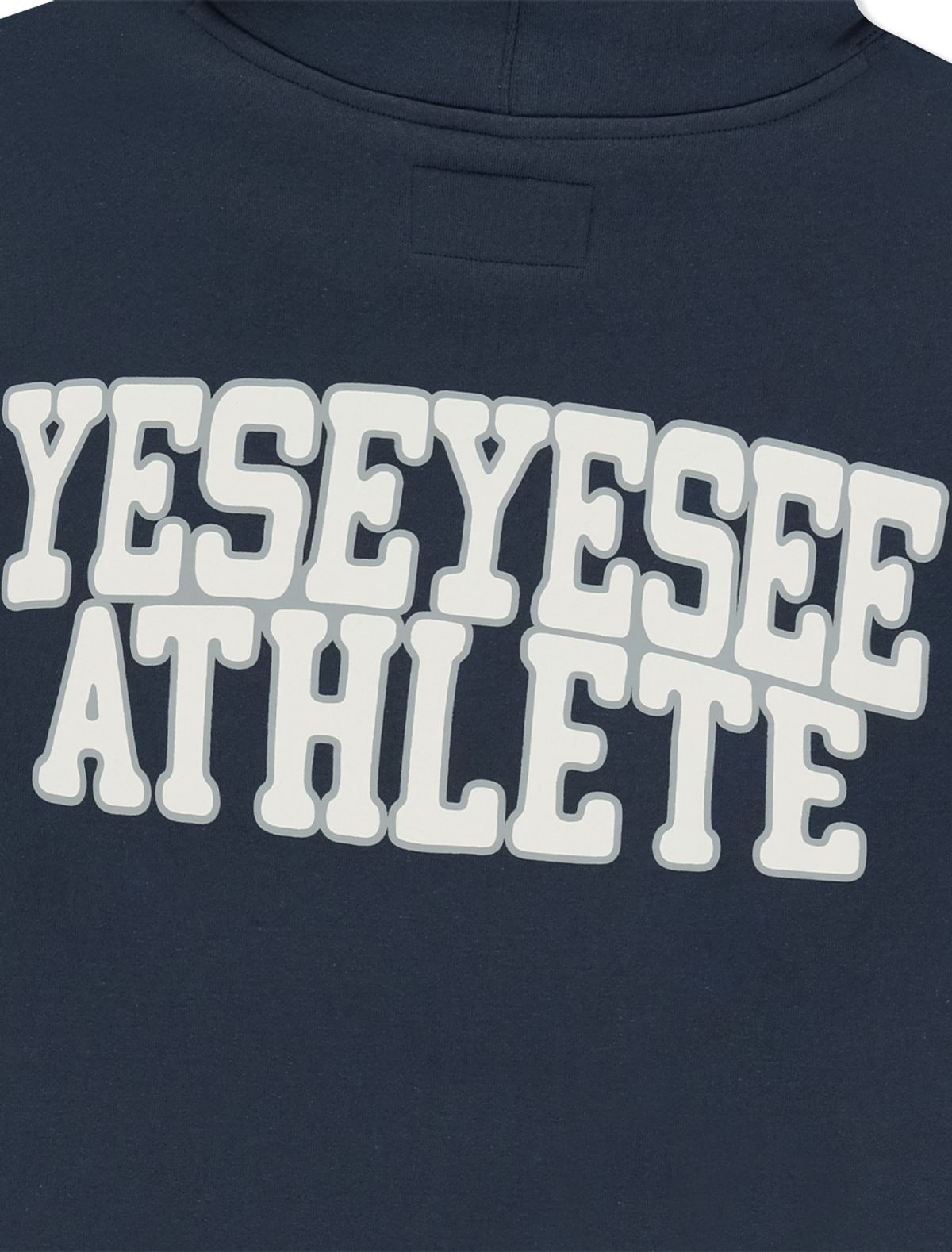 예스아이씨(YESEYESEE) Y.E.S Athlete Logo Hoodie Light Navy
