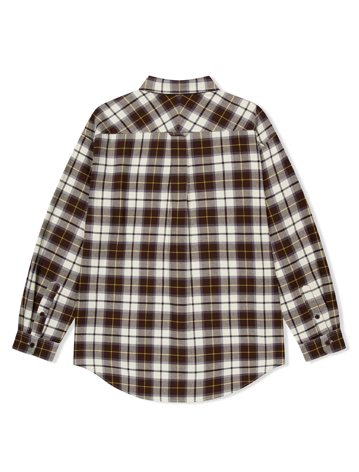 예스아이씨(YESEYESEE) Plop Check Shirt Brown