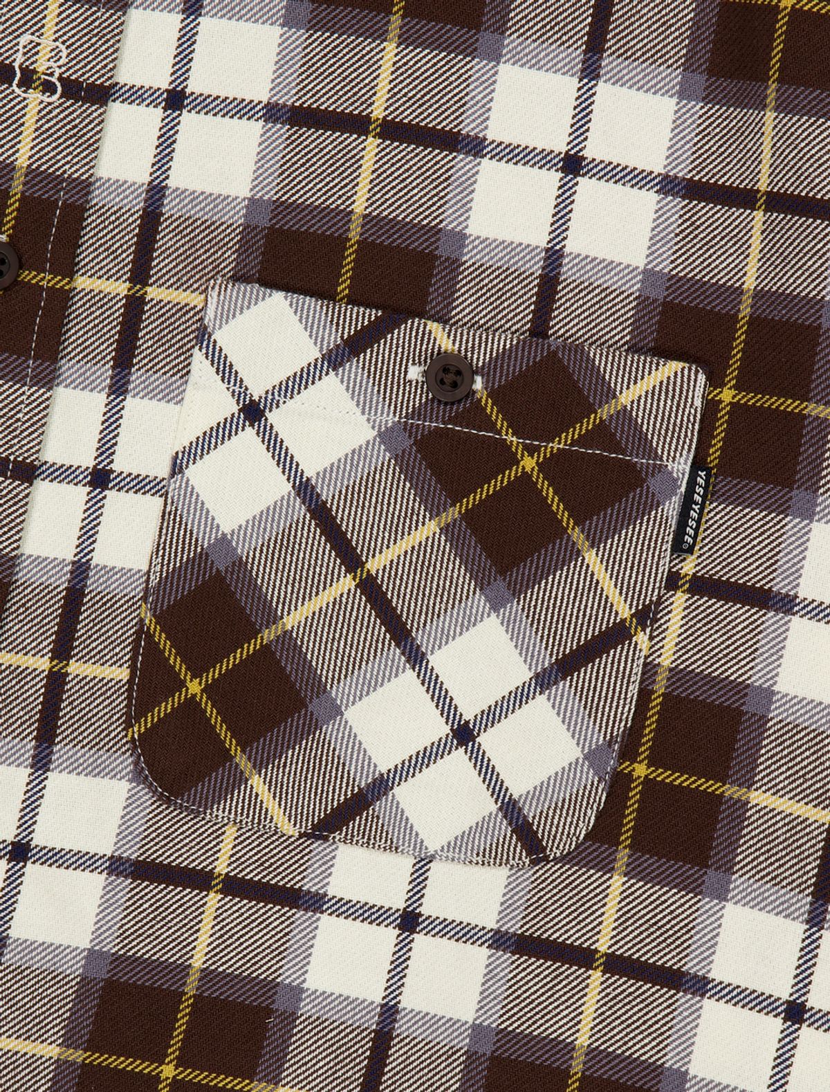 예스아이씨(YESEYESEE) Plop Check Shirt Brown