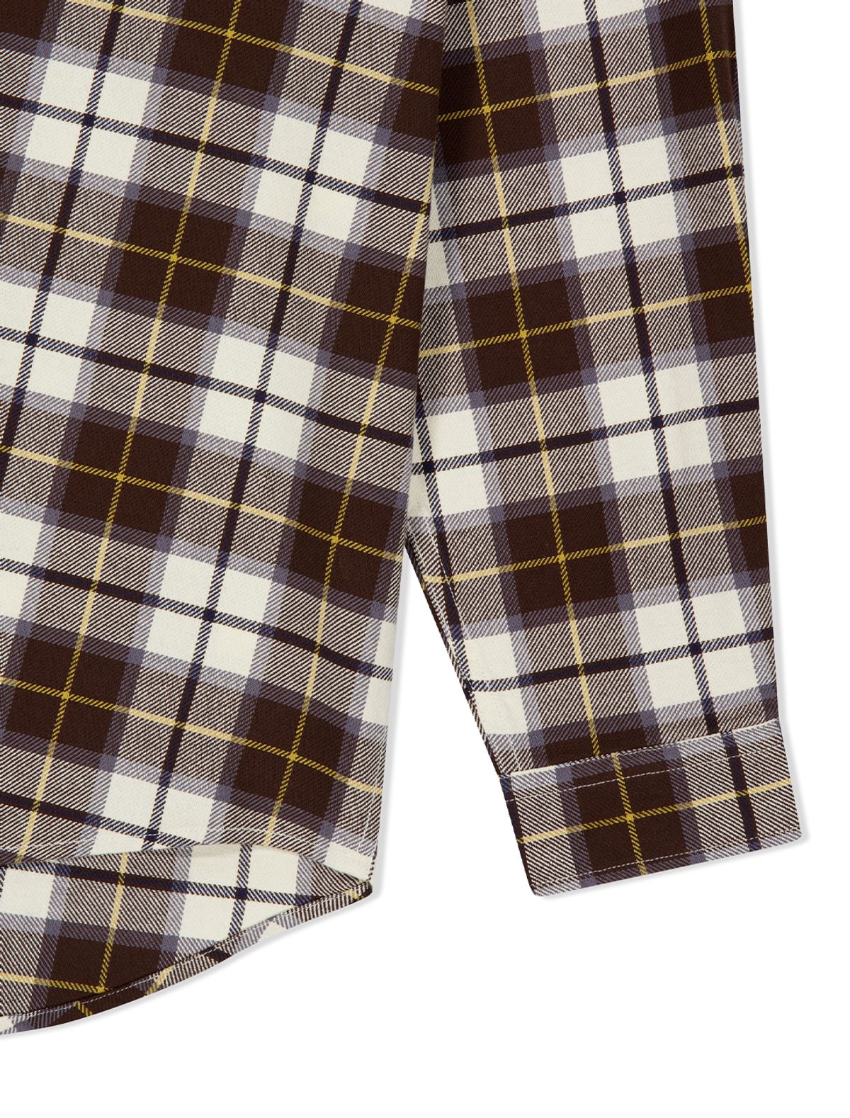 예스아이씨(YESEYESEE) Plop Check Shirt Brown