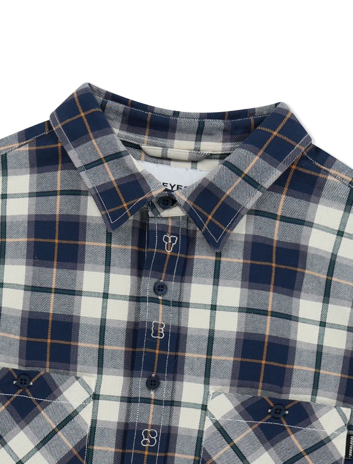 예스아이씨(YESEYESEE) Plop Check Shirt Blue