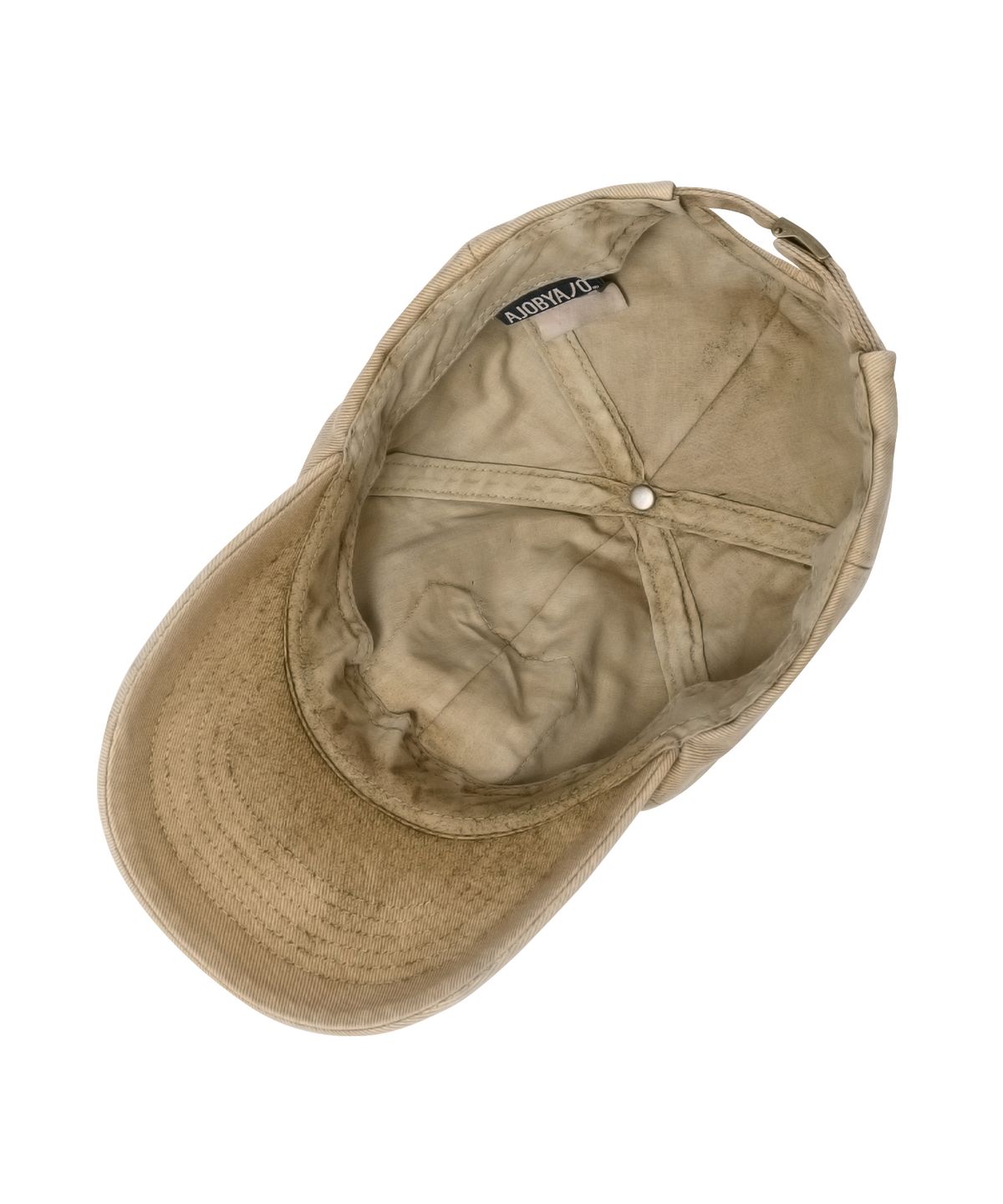 아조바이아조(AJOBYAJO) Wappen Washed Cap [BEIGE]