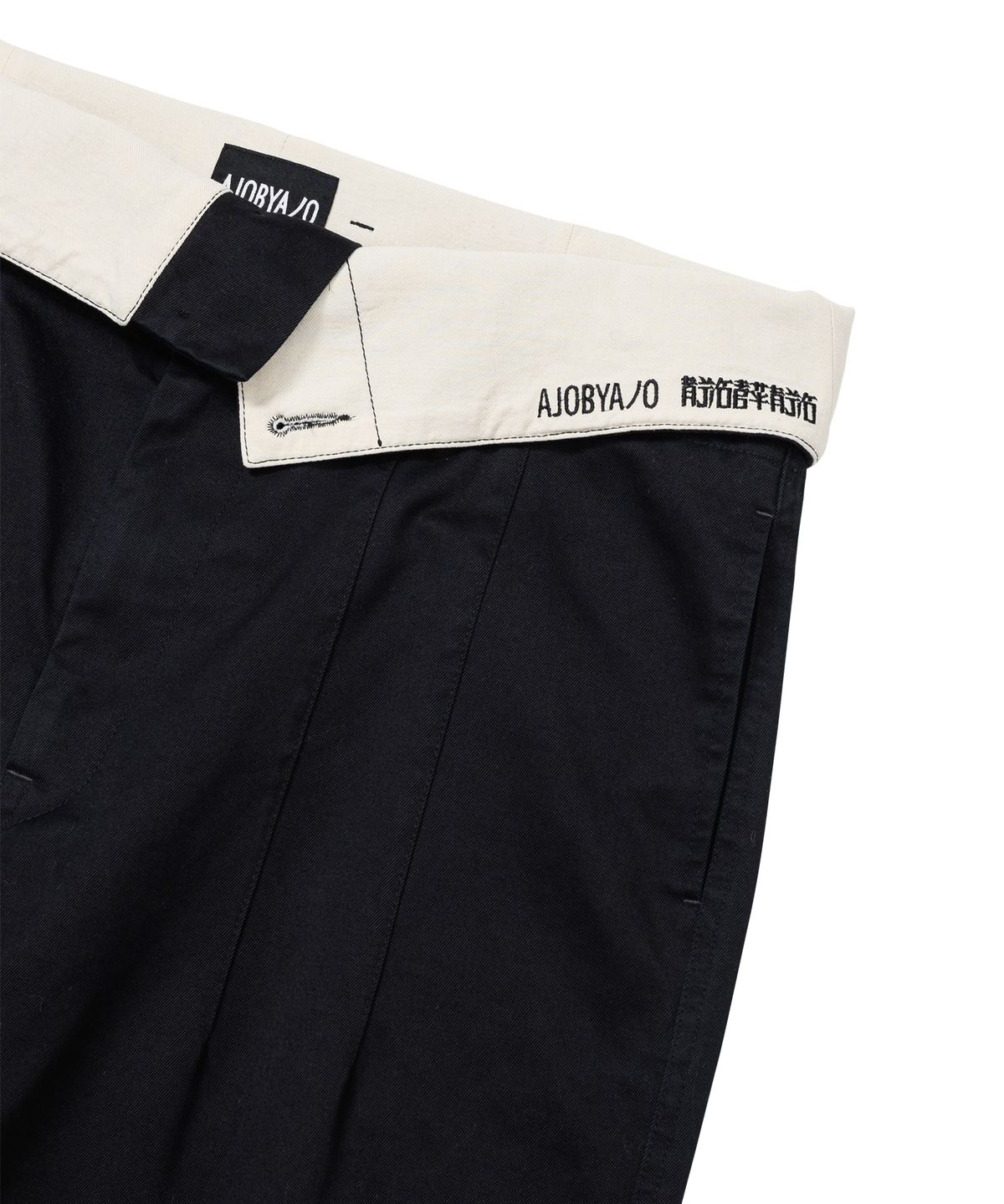아조바이아조(AJOBYAJO) High Waist Oversized Pants [BLACK]