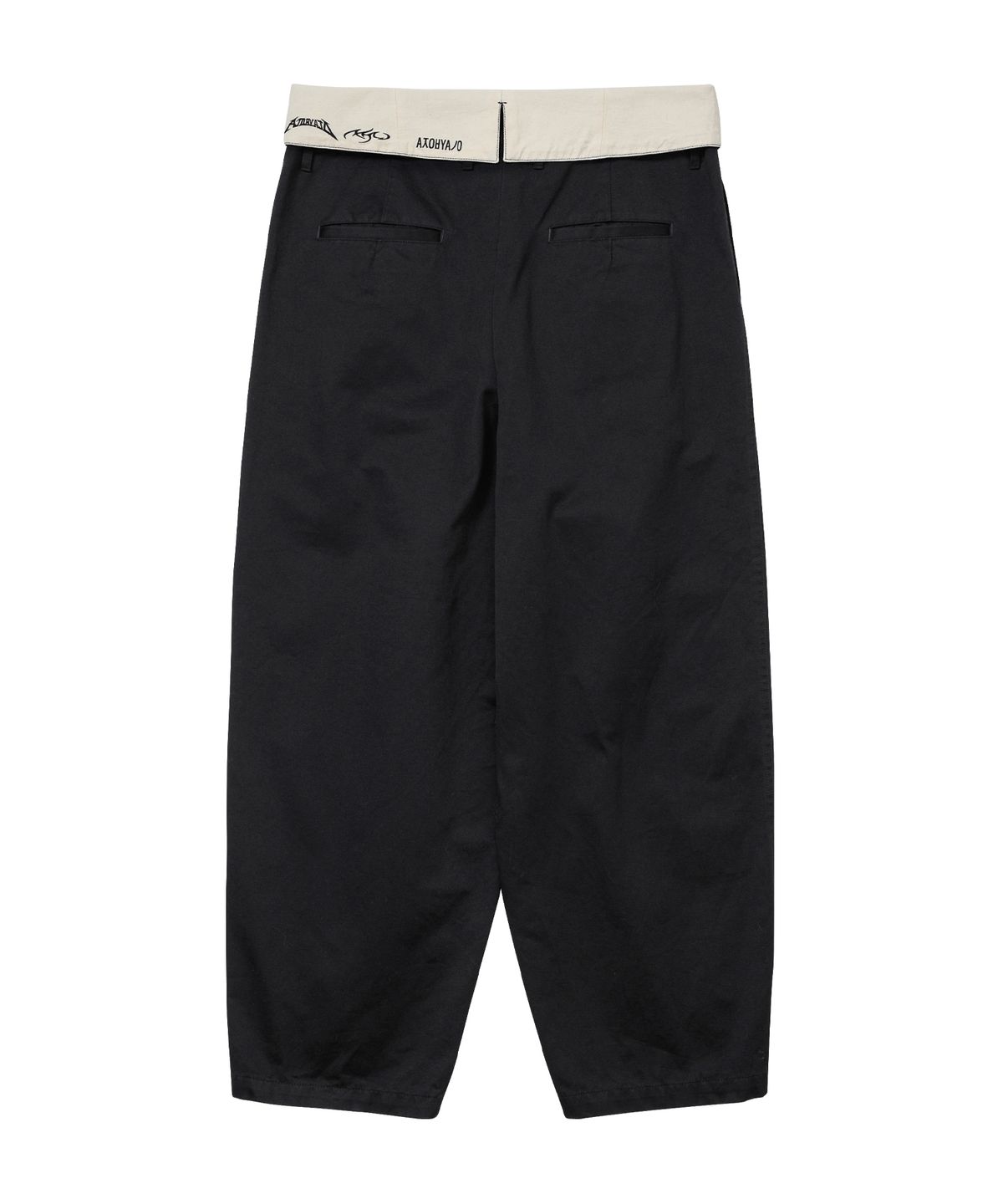아조바이아조(AJOBYAJO) High Waist Oversized Pants [BLACK]
