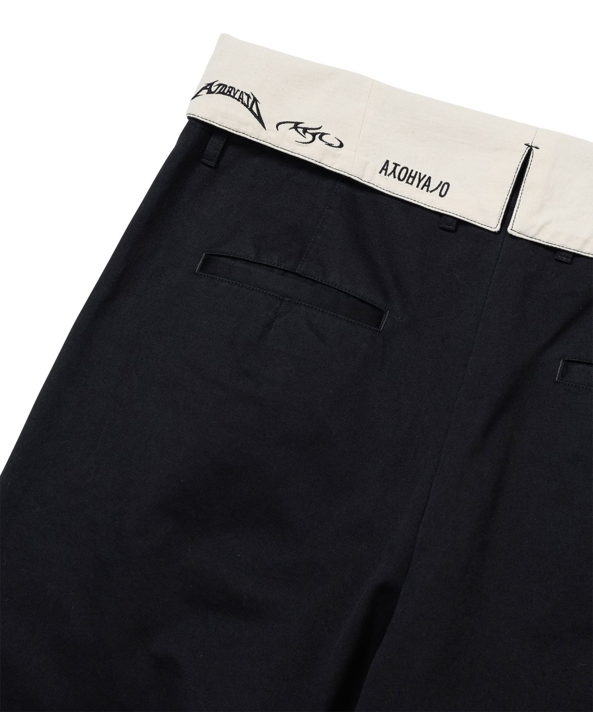 아조바이아조(AJOBYAJO) High Waist Oversized Pants [BLACK]
