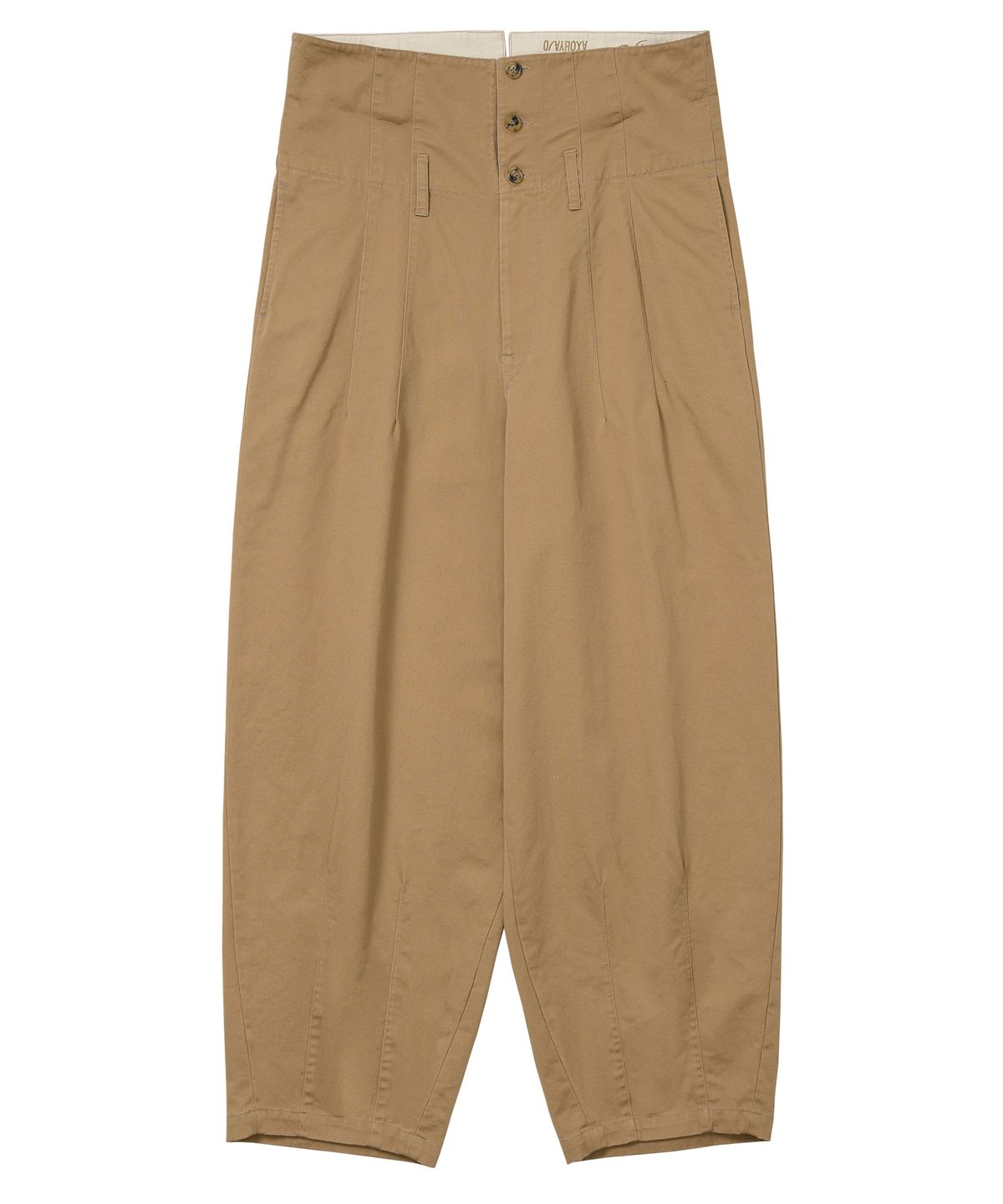 아조바이아조(AJOBYAJO) High Waist Oversized Pants [BEIGE]
