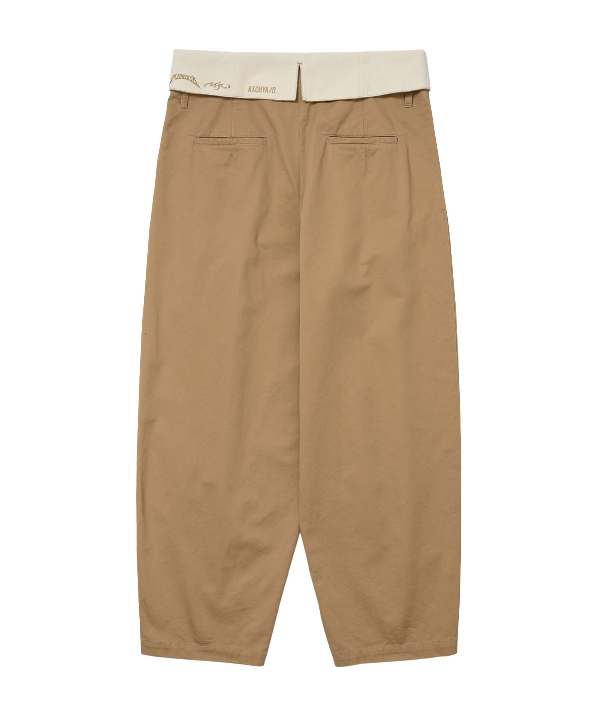 아조바이아조(AJOBYAJO) High Waist Oversized Pants [BEIGE]