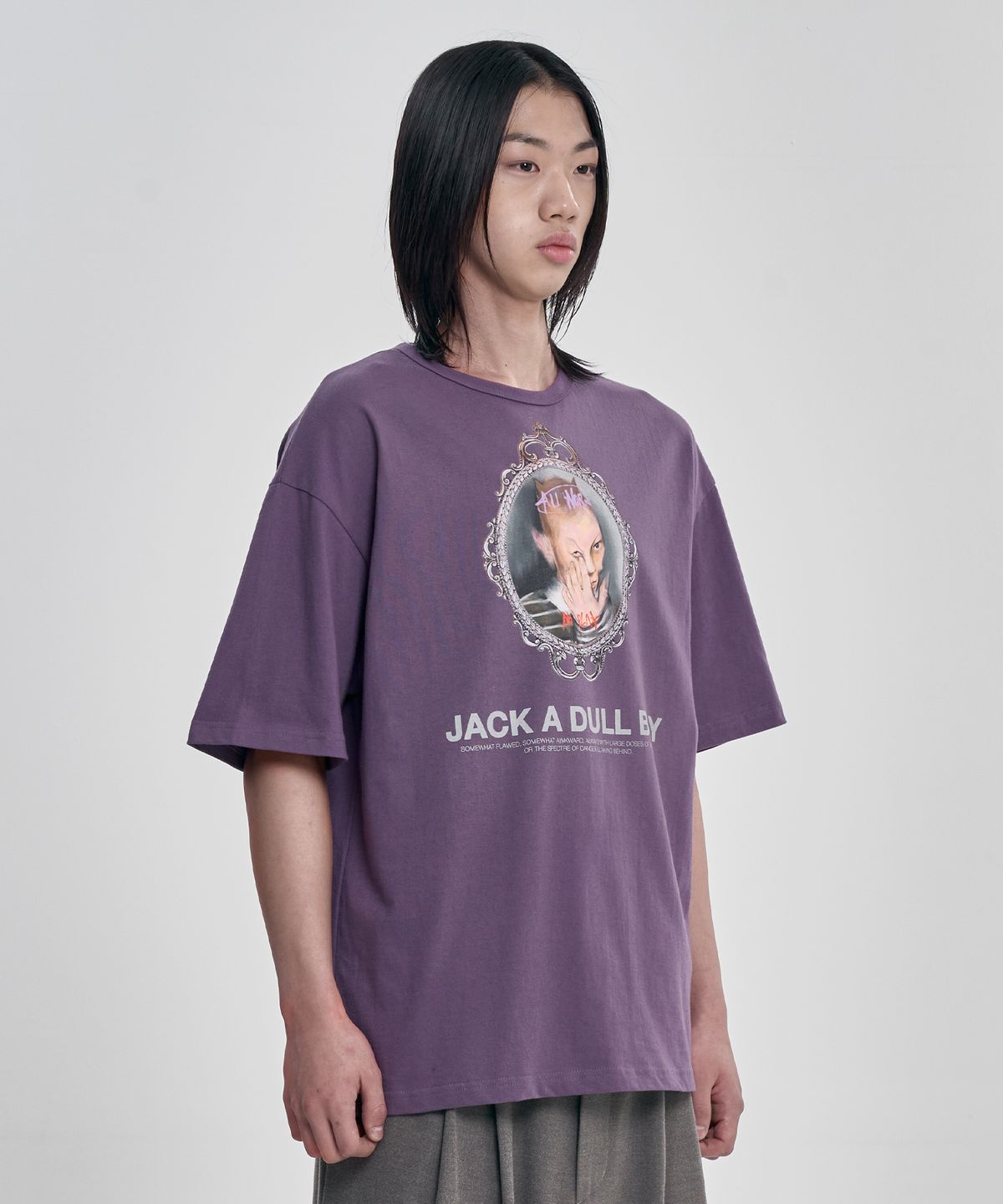 아조바이아조(AJOBYAJO) Jacks Portrait T-shirt [PURPLE]