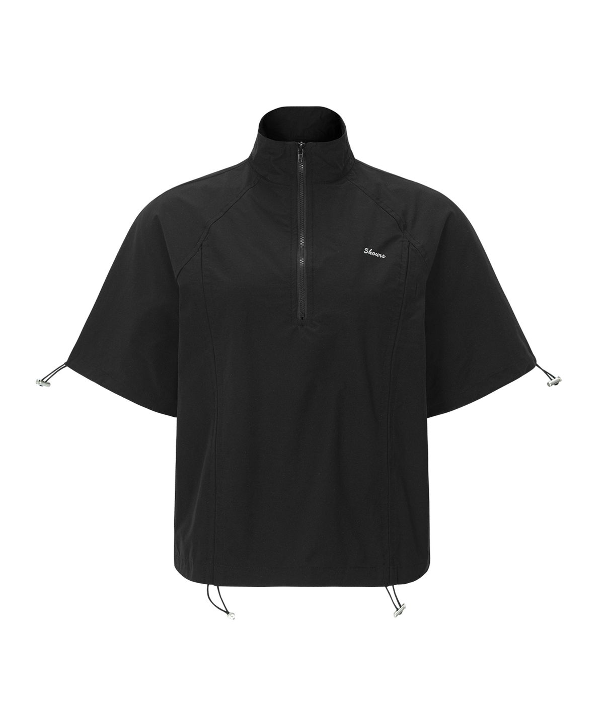 파이브아워스(5HOURS) CLOUD Volume String WINDBREAKER _ BLACK
