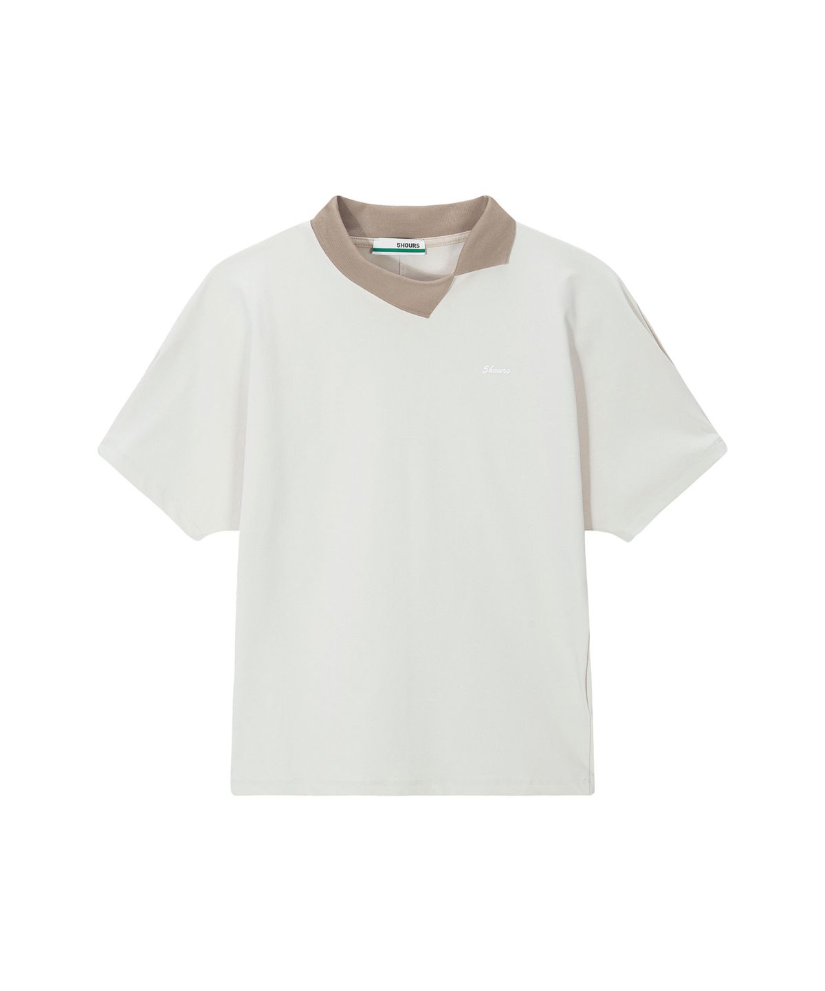 파이브아워스(5HOURS) VOLUME RAGLAN COLLAR-T _ IVORY
