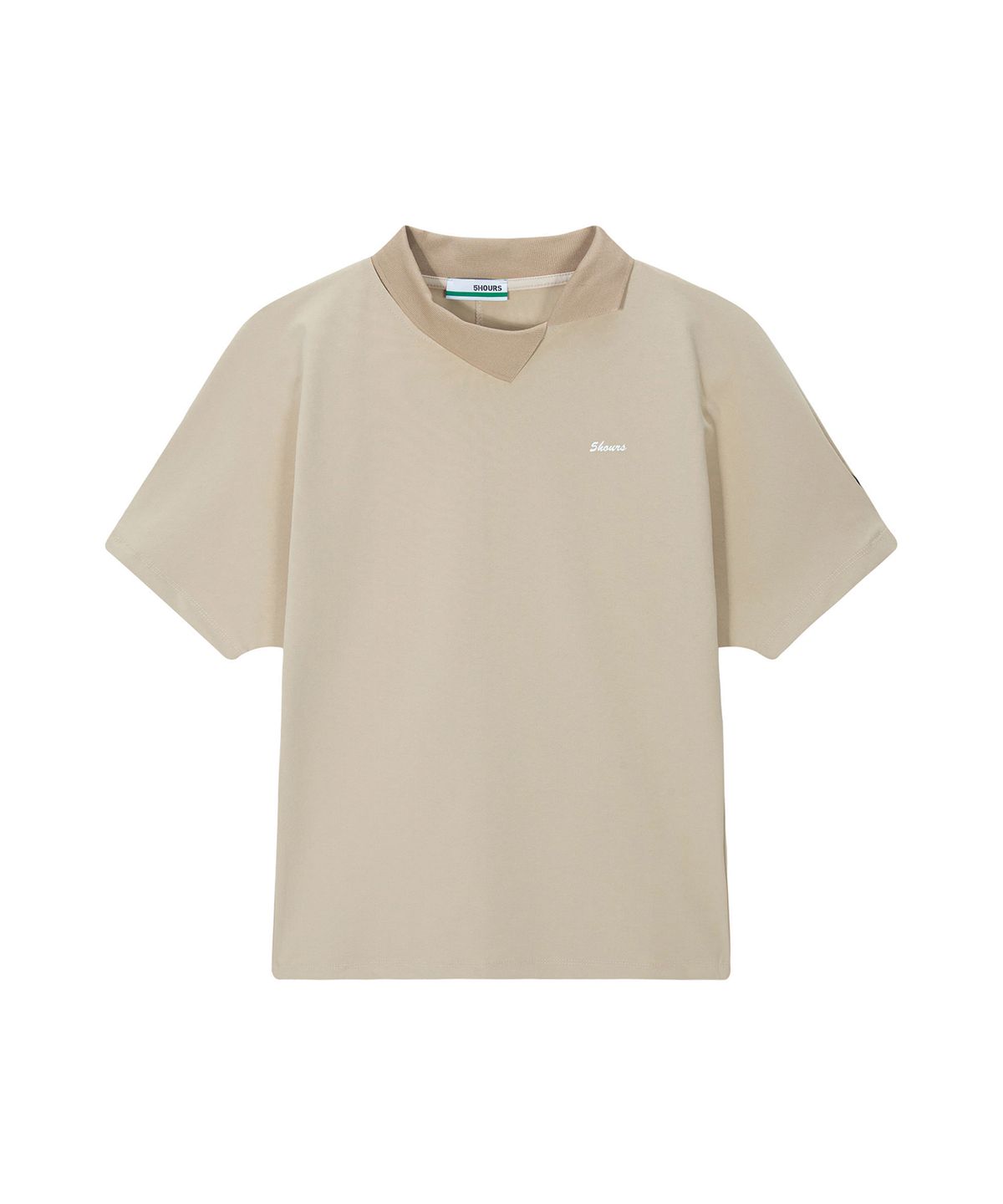 파이브아워스(5HOURS) VOLUME RAGLAN COLLAR-T _ BEIGE
