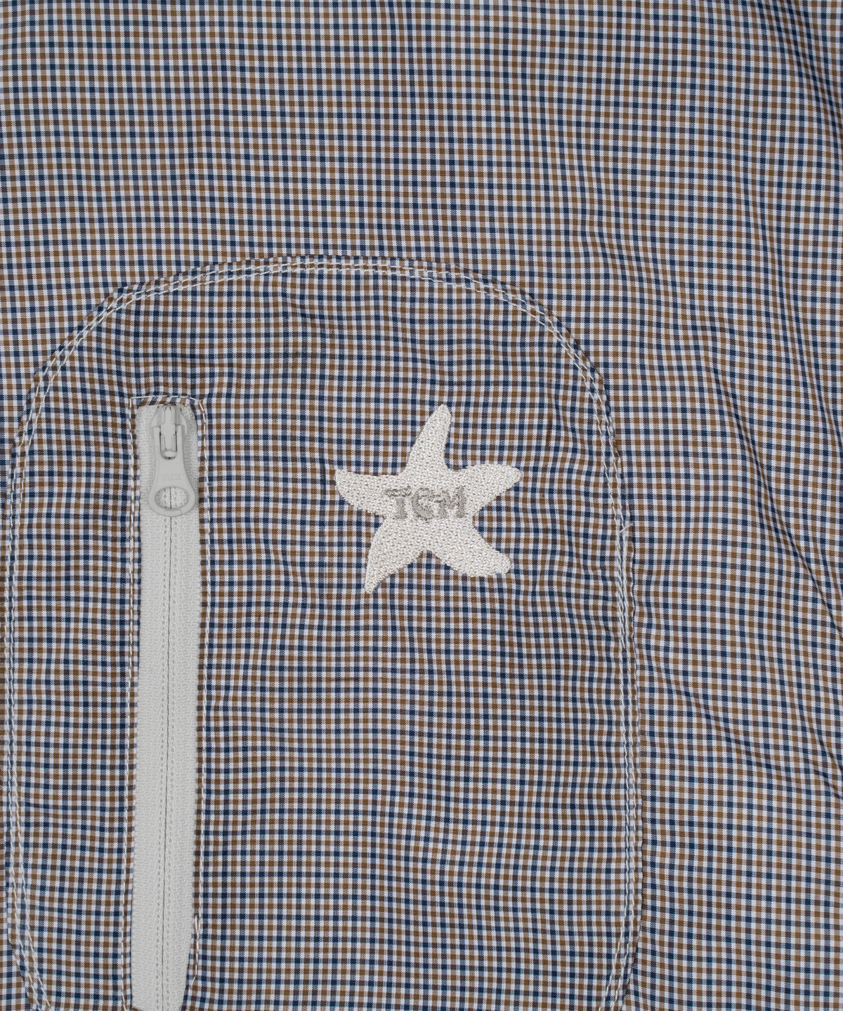 더콜디스트모먼트(THE COLDEST MOMENT) TCM starfish mini check windstopper (navy)