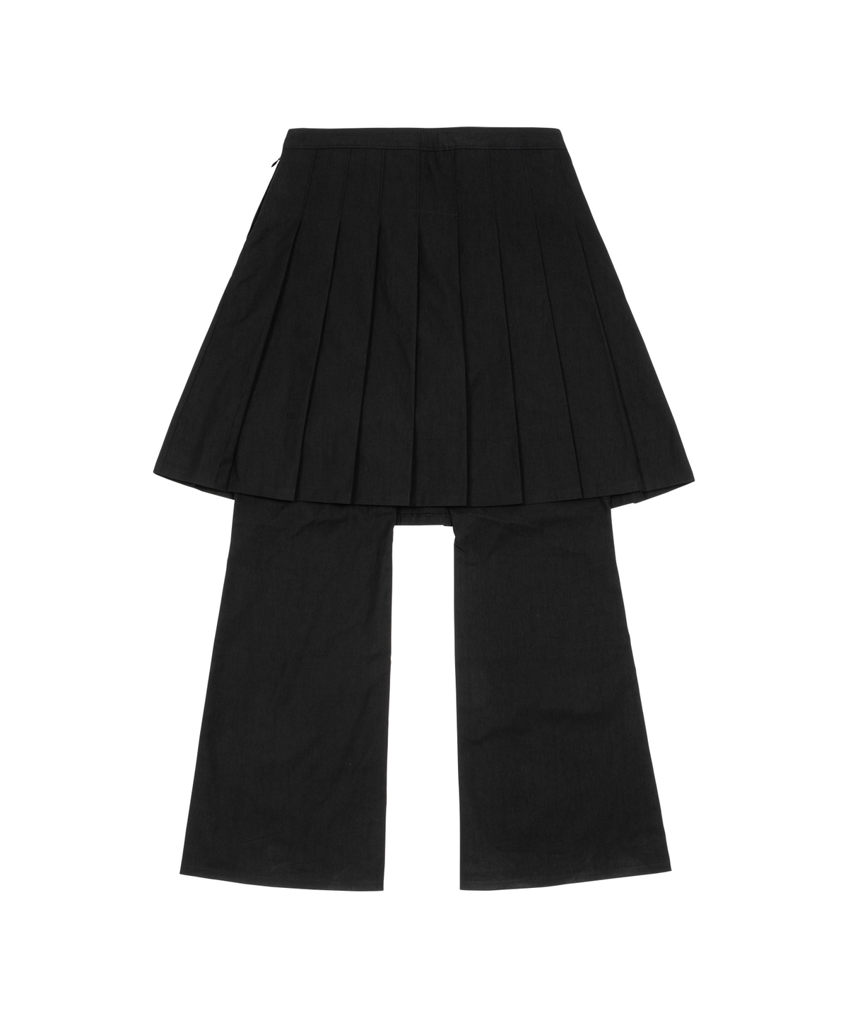 더콜디스트모먼트(THE COLDEST MOMENT) TCM skirt layered pants (black)