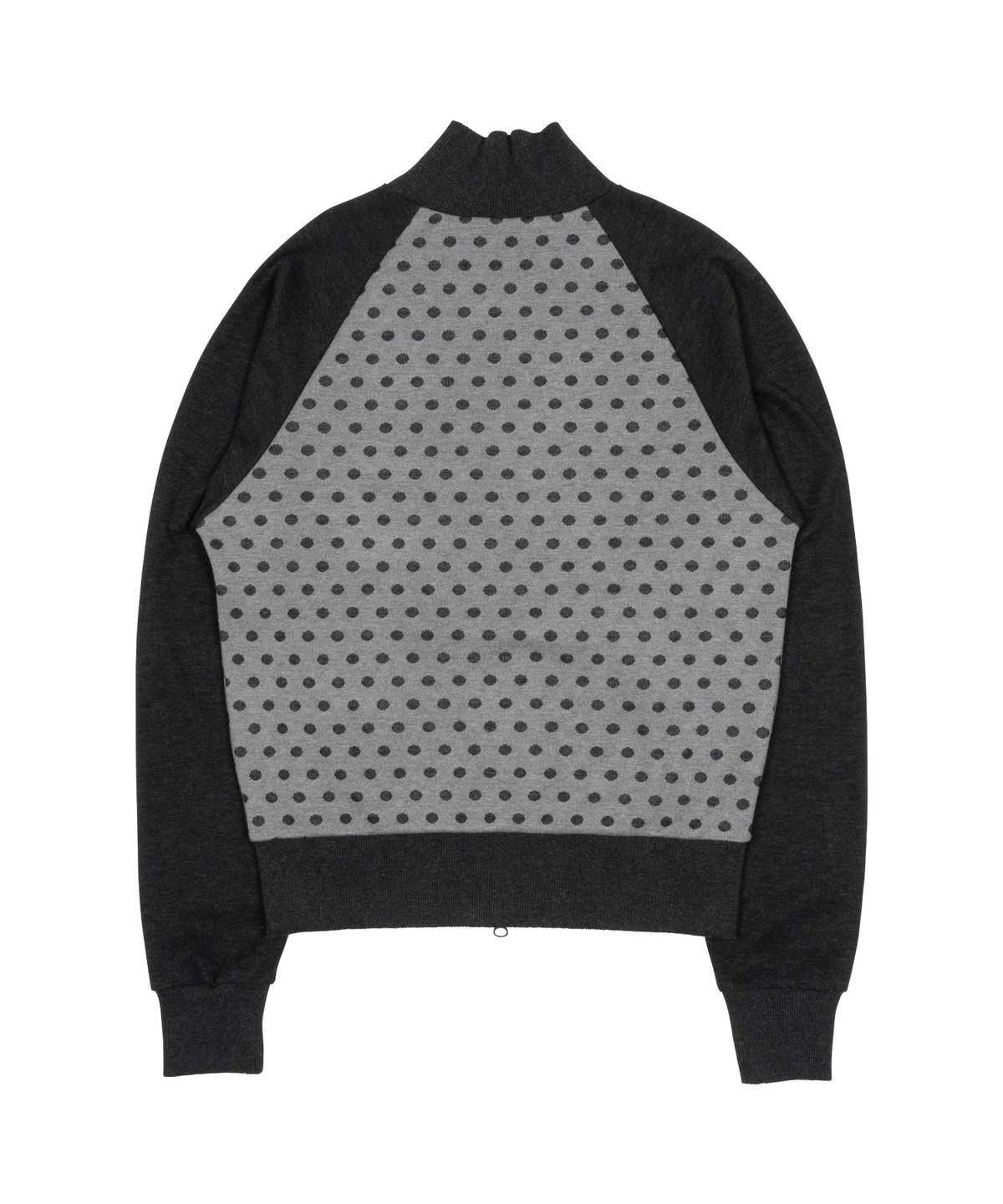더콜디스트모먼트(THE COLDEST MOMENT) TCM dot raglan zip-up (charcoal/black)