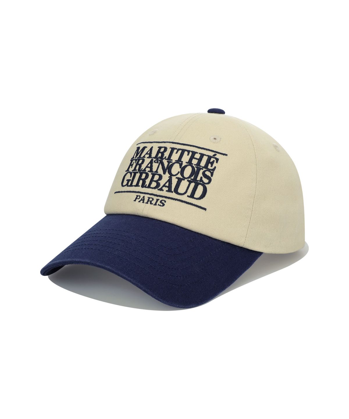 마리떼 프랑소와 저버(MARITHÉ + FRANҪOIS GIRBAUD) CLASSIC LOGO 6PANEL COLOR BLOCK CAP navy