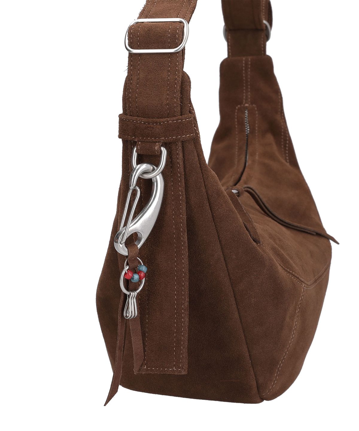에스에스알엘(SSRL) Suede Carabiner Key Chain / Brown