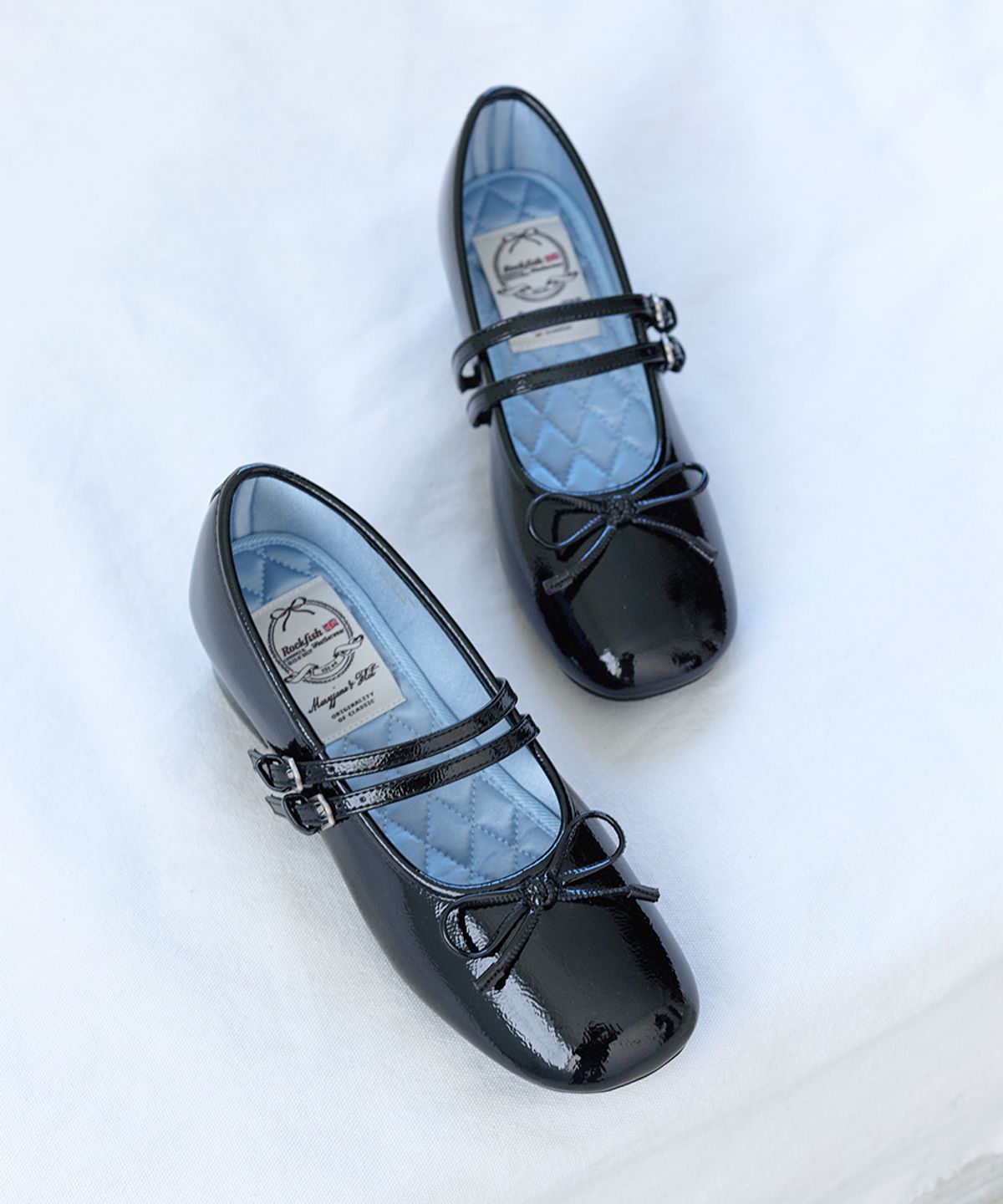 락피쉬웨더웨어(ROCKFISH WEATHERWEAR) SQUARE TOE TWO STRAP MARYJANES(4CM) - 5 colors