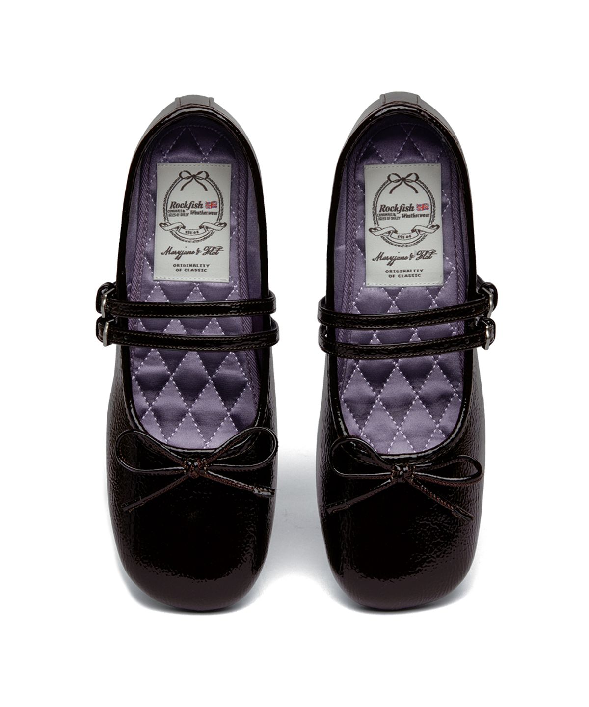 락피쉬웨더웨어(ROCKFISH WEATHERWEAR) SQUARE TOE TWO STRAP MARYJANES(4CM) - 4 colors