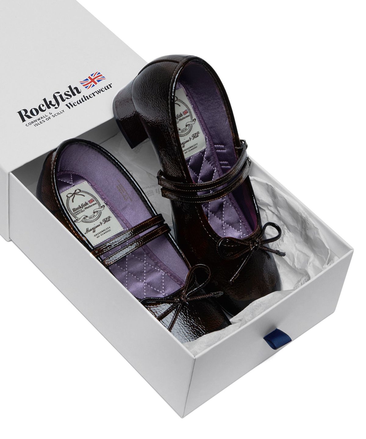 락피쉬웨더웨어(ROCKFISH WEATHERWEAR) SQUARE TOE TWO STRAP MARYJANES(4CM) - 4 colors