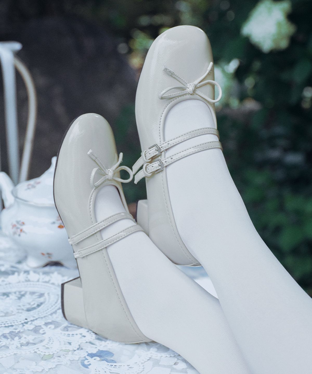 락피쉬웨더웨어(ROCKFISH WEATHERWEAR) SQUARE TOE TWO STRAP MARYJANES(4CM) - 4 colors