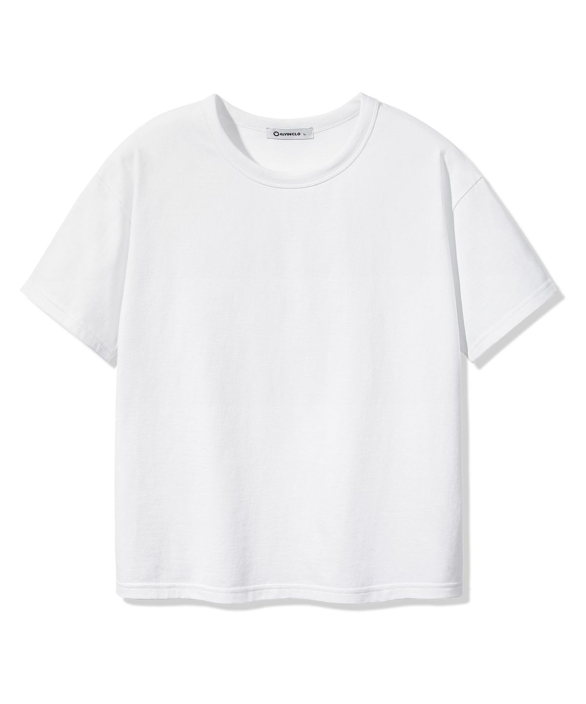앨빈클로(ALVINCLO) 베이직 크롭 반팔티셔츠 AST3511 (3 COLOR)