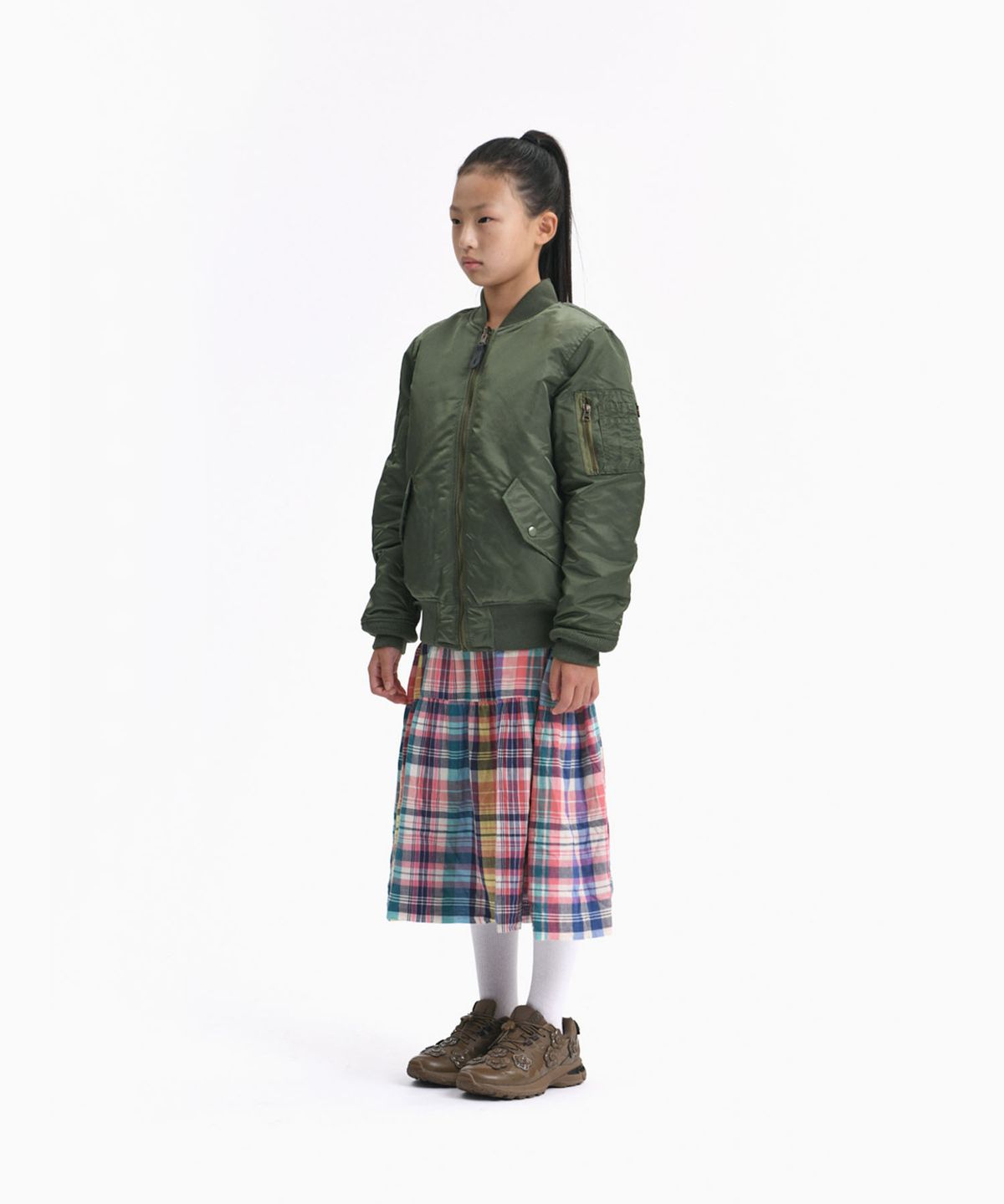 알파 인더스트리 키즈(ALPHA INDUSTRIES KIDS) 키즈 MA-1 자켓 세이지