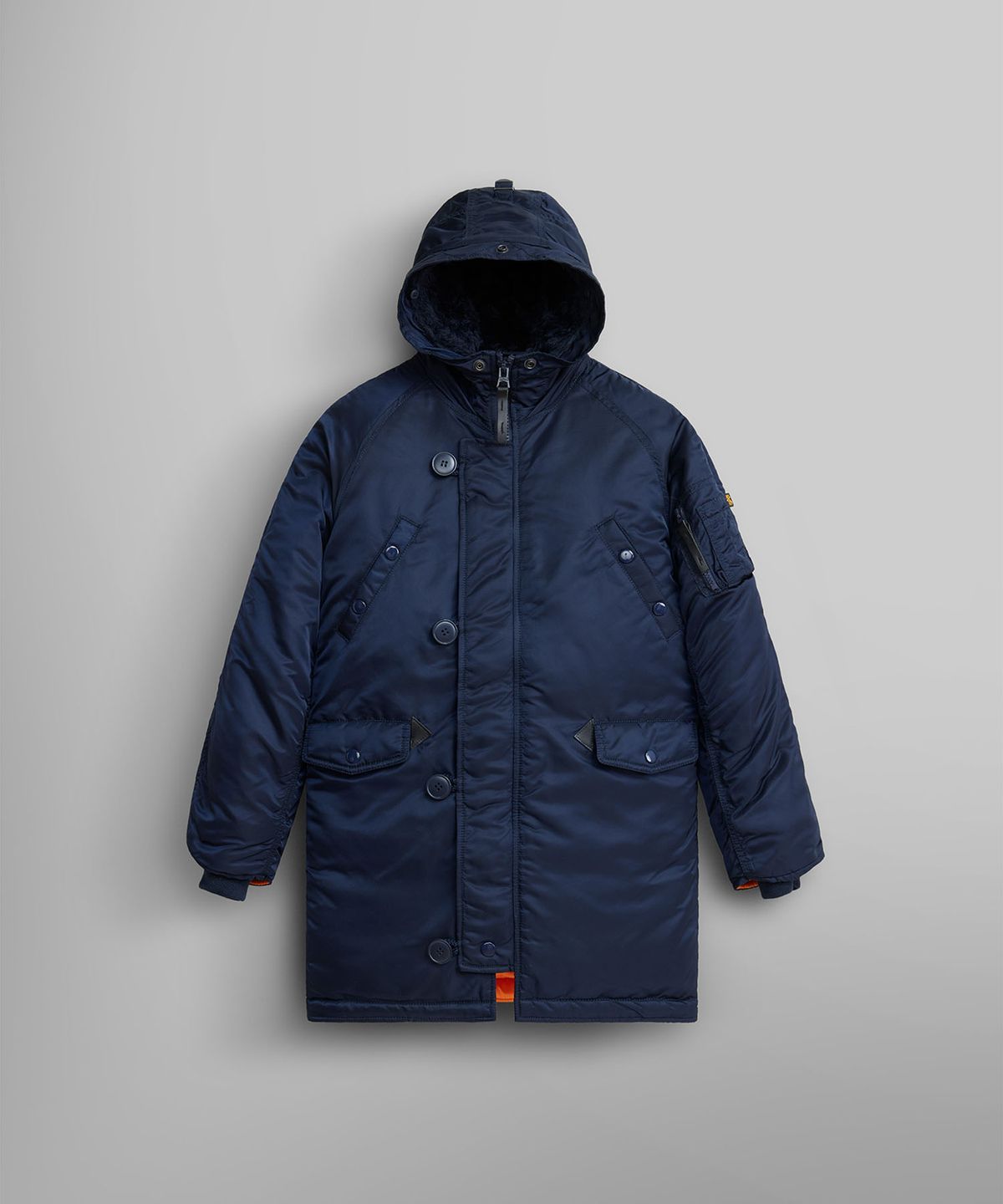 알파 인더스트리 키즈(ALPHA INDUSTRIES KIDS) 키즈 N-3B 파카 레플리카 블루