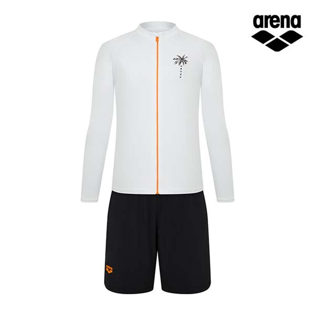 아레나(ARENA) 코코스 릴렉스핏 집업 래쉬가드 세트 A5BM1PC10OWT