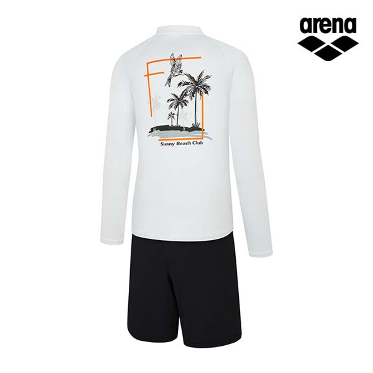 아레나(ARENA) 코코스 릴렉스핏 집업 래쉬가드 세트 A5BM1PC10OWT