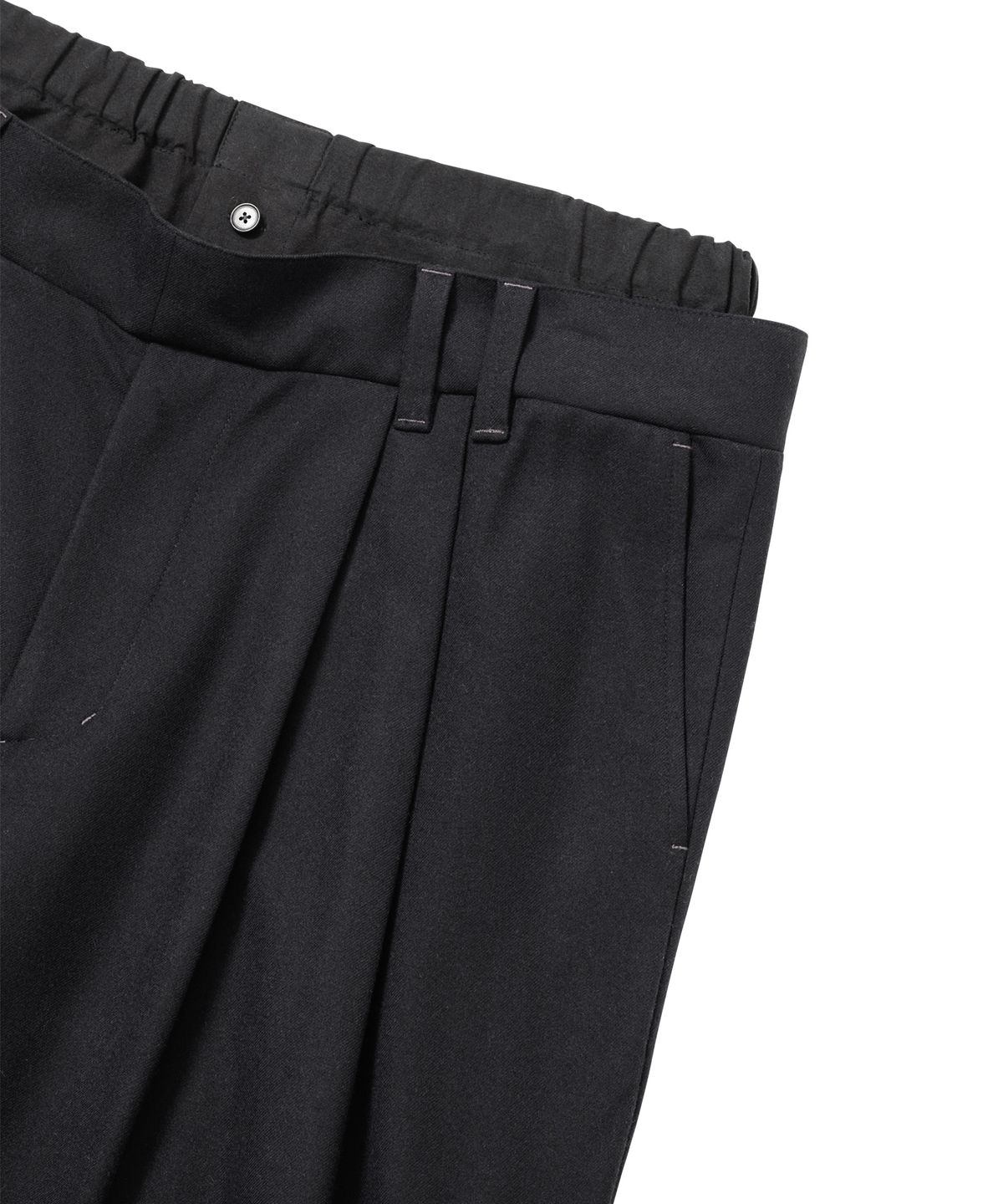 아조바이아조(AJOBYAJO) Double Layered Pants [BLACK]