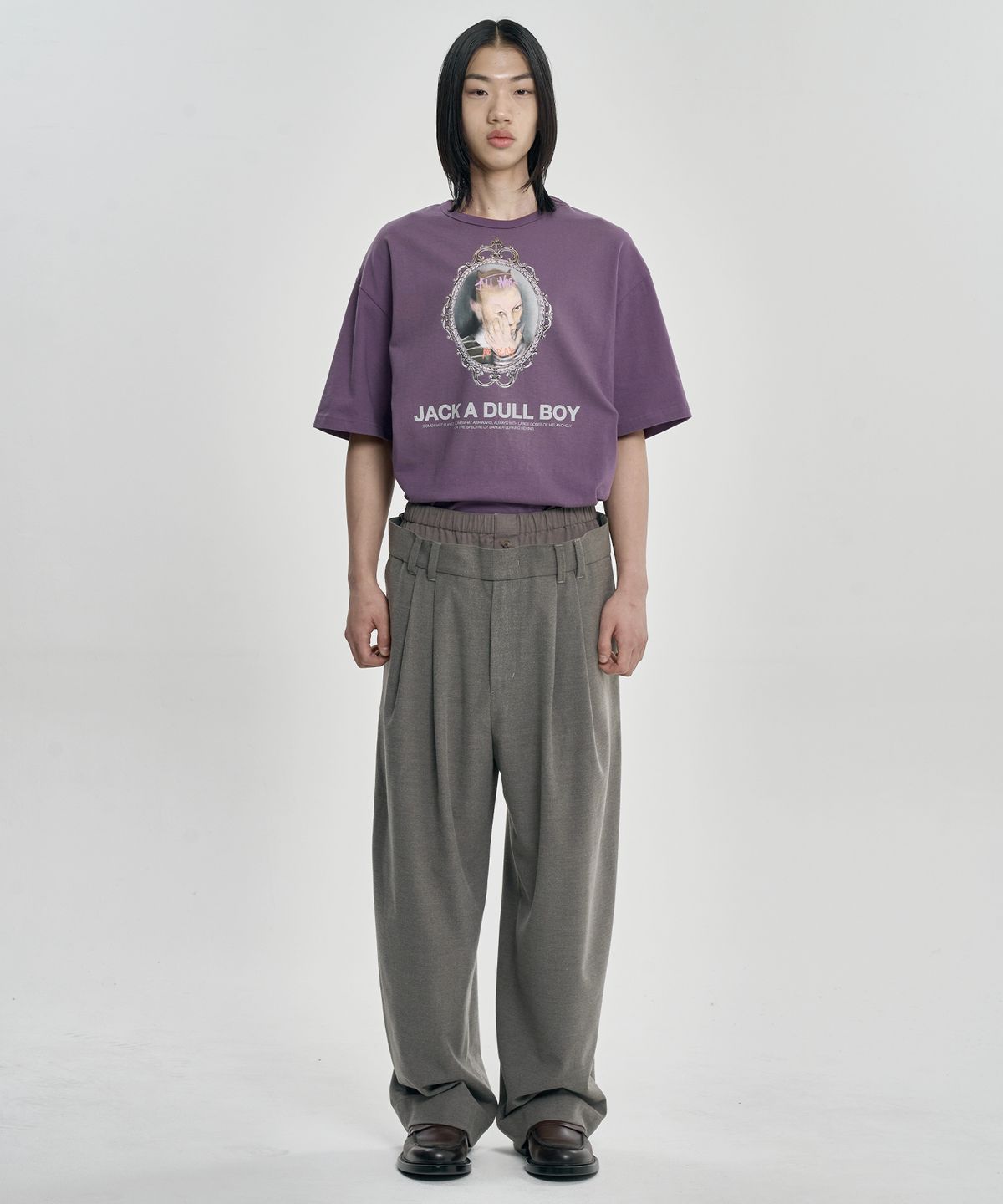 아조바이아조(AJOBYAJO) Double Layered Pants [GREY]
