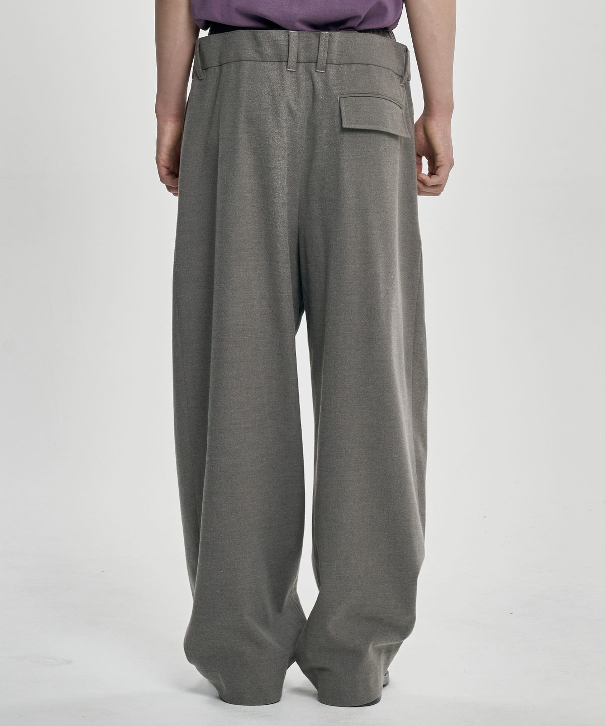 아조바이아조(AJOBYAJO) Double Layered Pants [GREY]