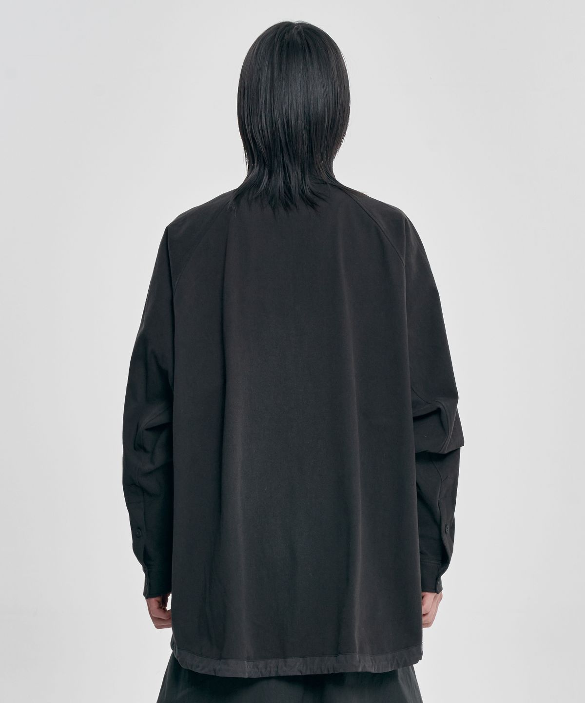 아조바이아조(AJOBYAJO) 3D Raglan String Overshirt [BLACK]