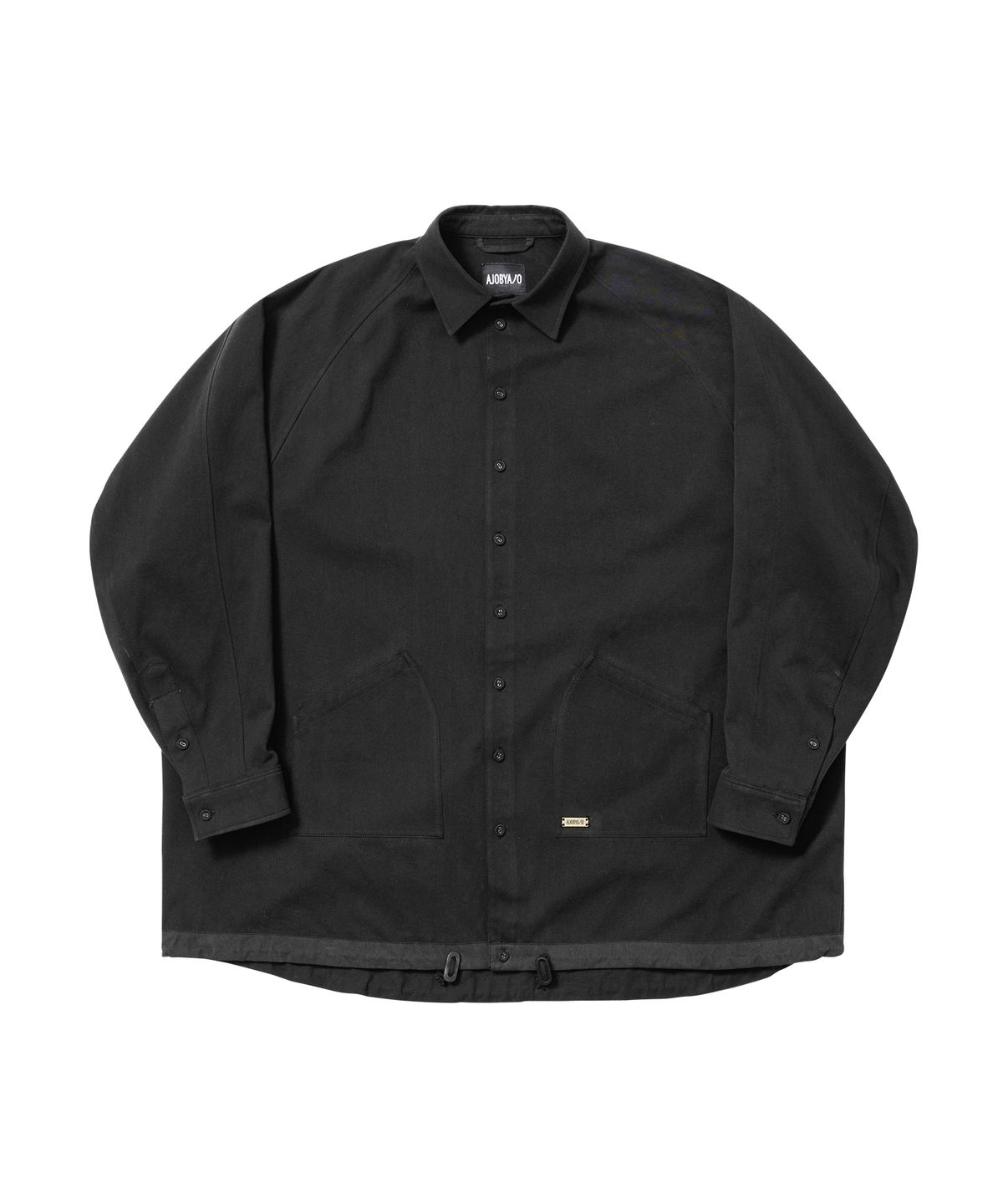 아조바이아조(AJOBYAJO) 3D Raglan String Overshirt [BLACK]