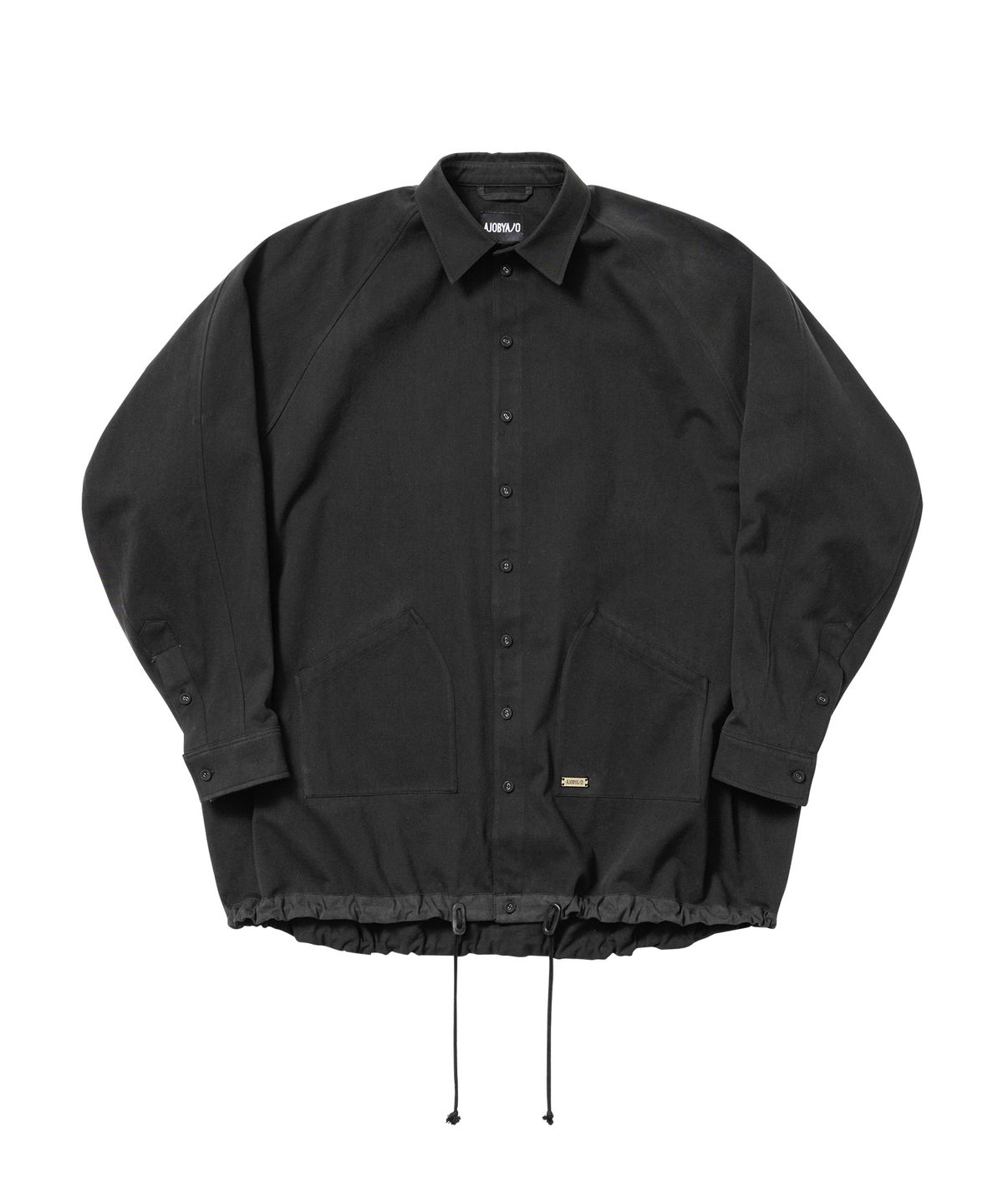 아조바이아조(AJOBYAJO) 3D Raglan String Overshirt [BLACK]