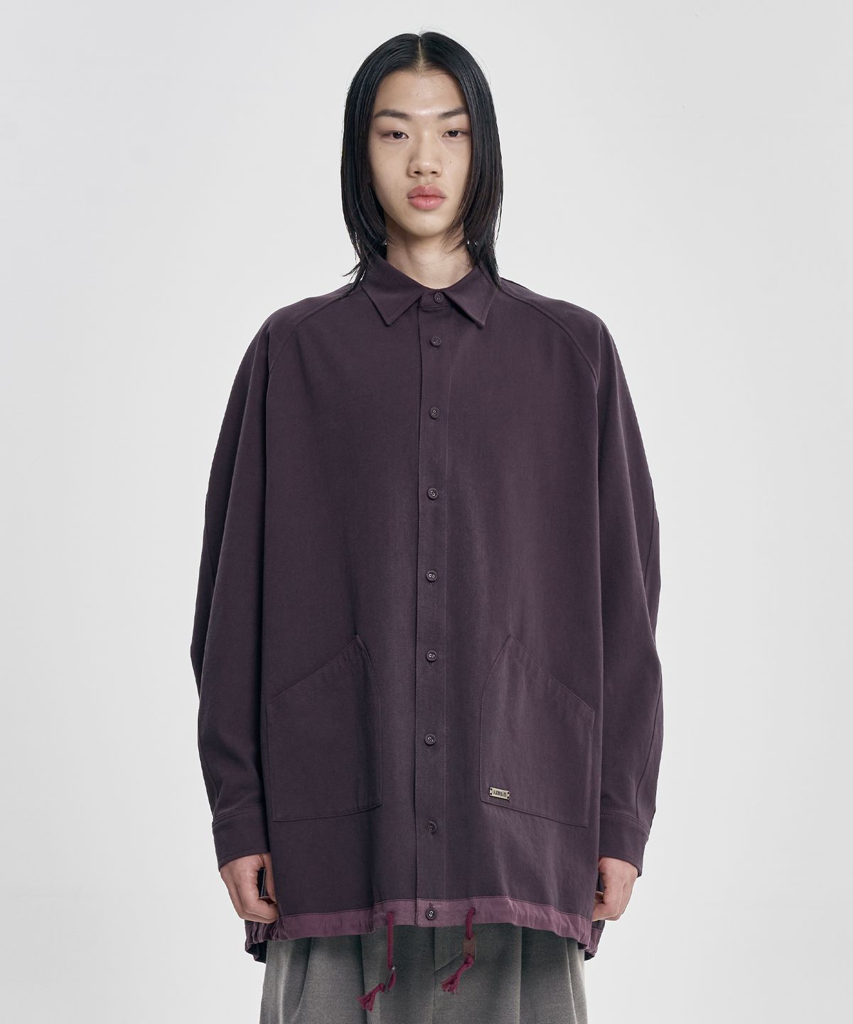 아조바이아조(AJOBYAJO) 3D Raglan String Overshirt [WINE]