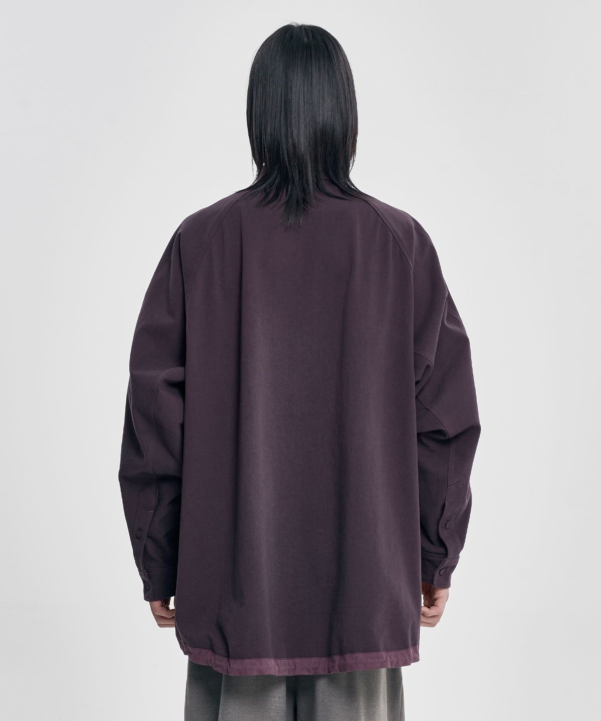아조바이아조(AJOBYAJO) 3D Raglan String Overshirt [WINE]