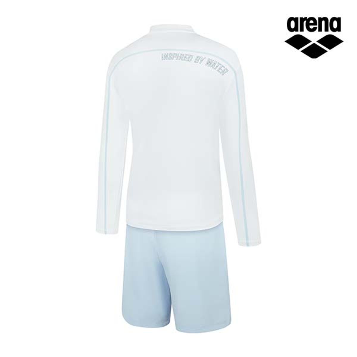 아레나(ARENA) 마크 레귤러핏 집업 래쉬가드 세트 A5BM1PC06OWT